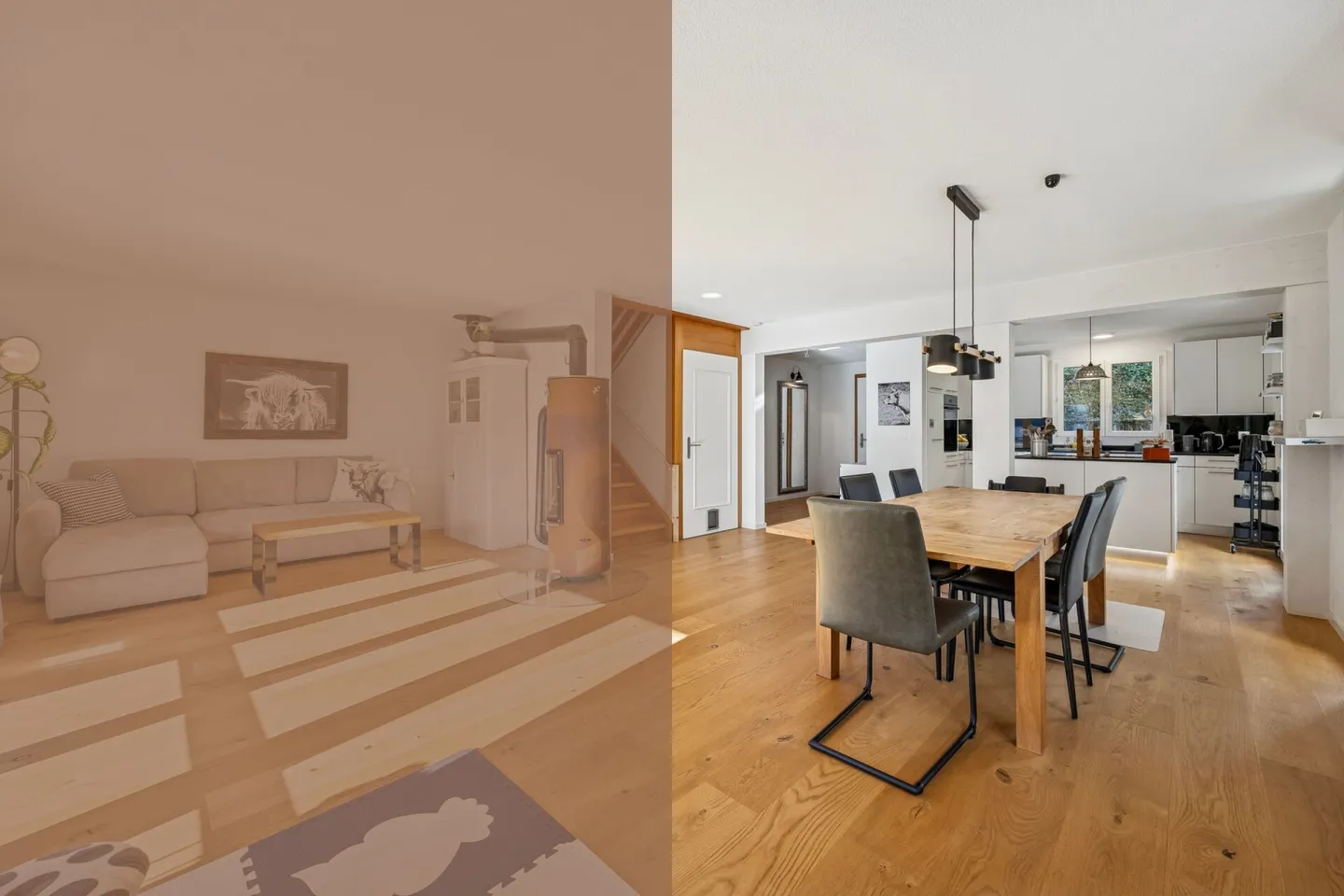 4.5-room semi-detached single-family house in a quiet residential area of Kerzers - Photo 1 of 13
