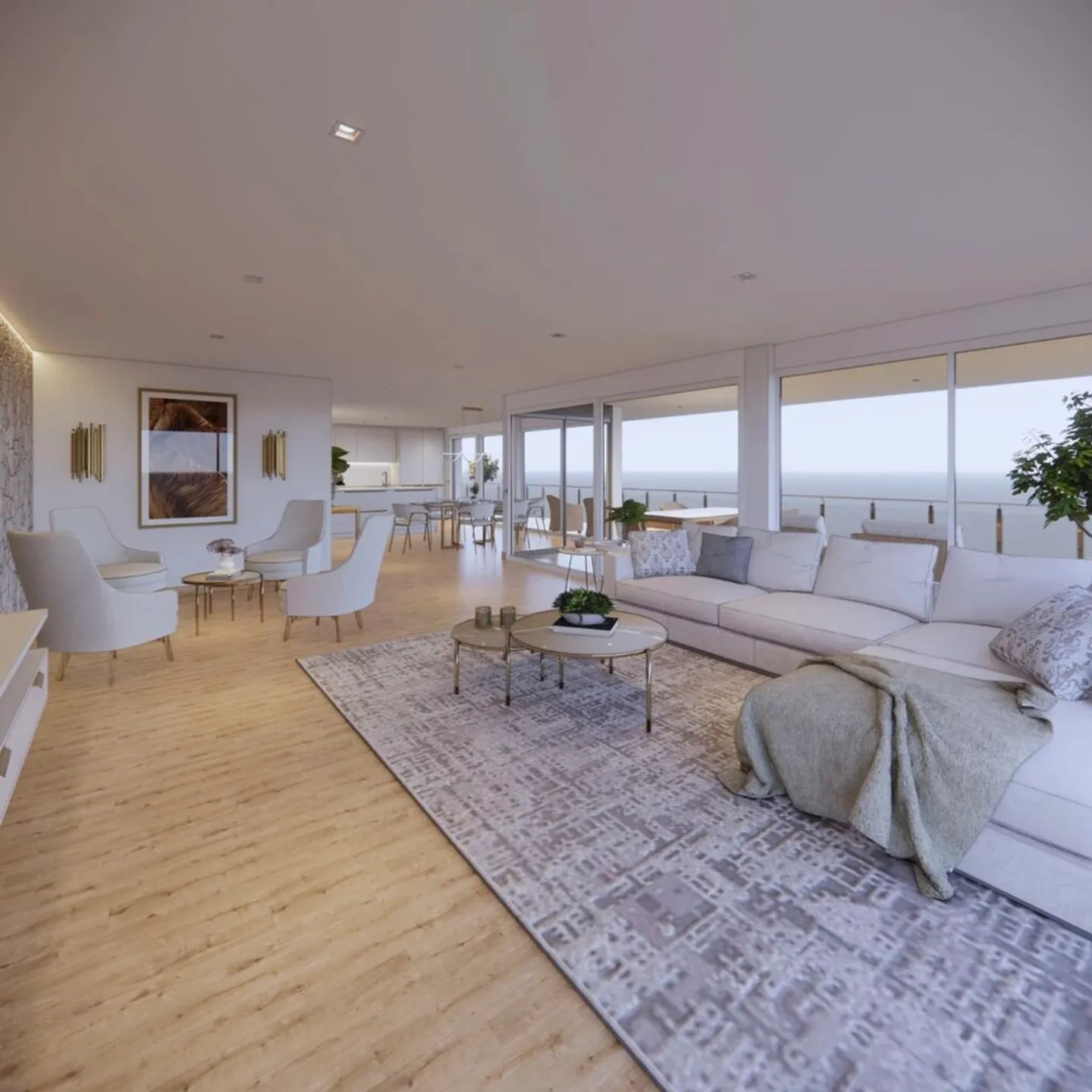 Attique avec balcon et terrasse - Photo 2 sur 3