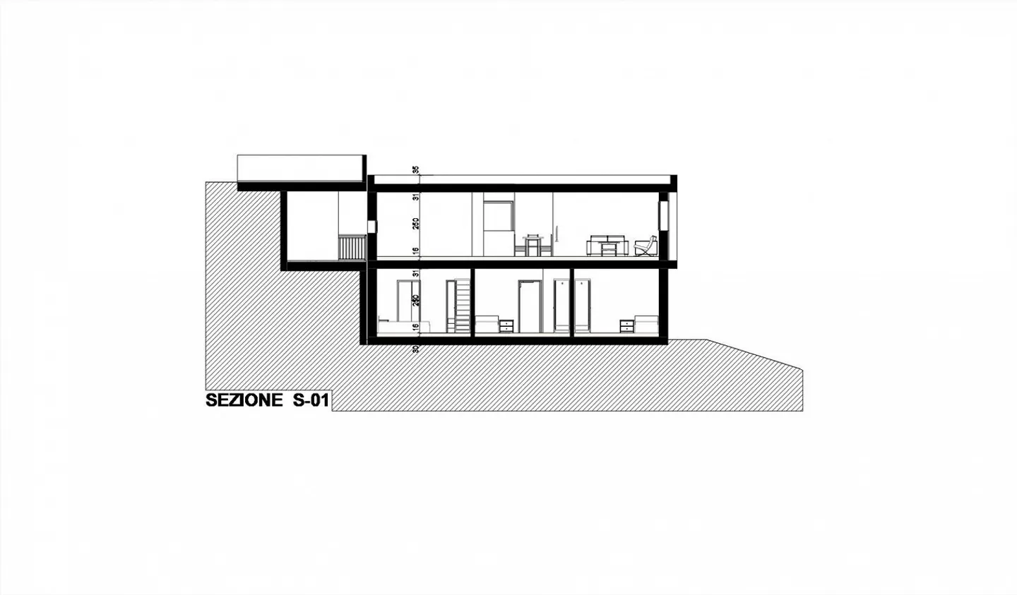 Building plot with approved project for a villa in Gnosca - Photo 5 of 7