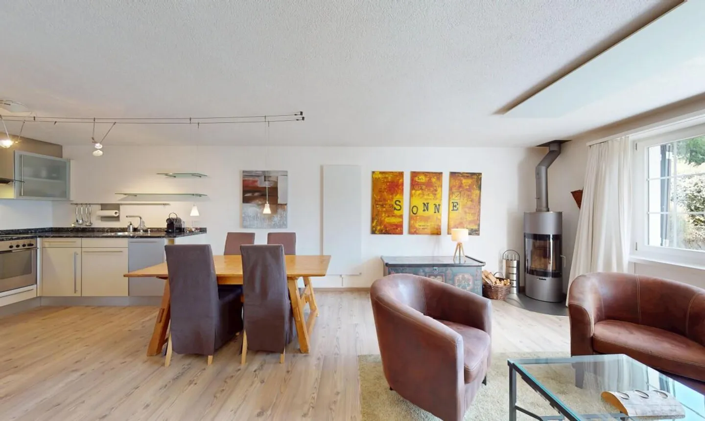 2.5-Zimmer-Wohnung mit Cheminée und Bergblick in Lenzerheide - Foto 4 von 12
