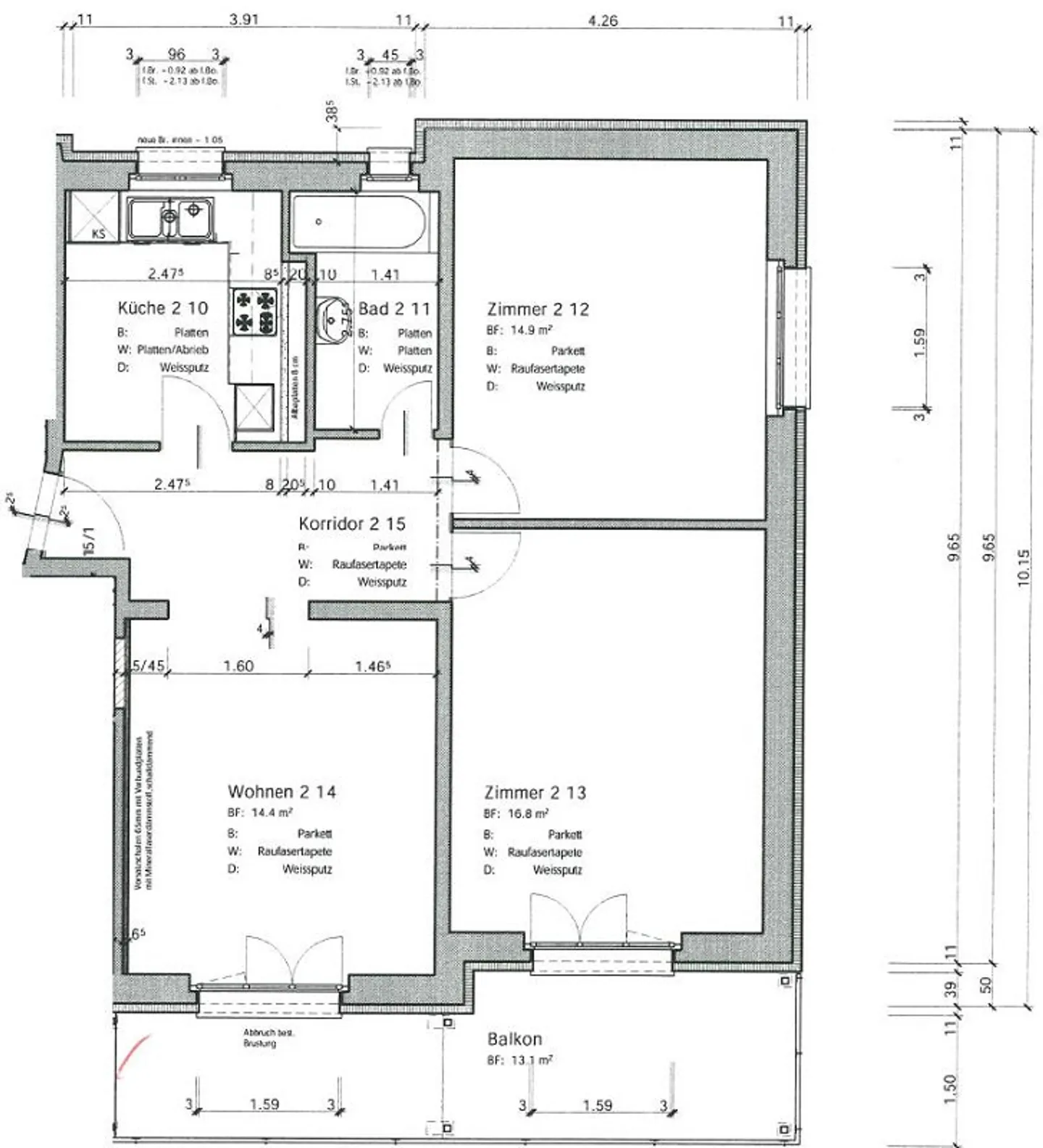 Appartamento centrale di 3 stanze con balcone ad Adliswil - Foto 9 di 9