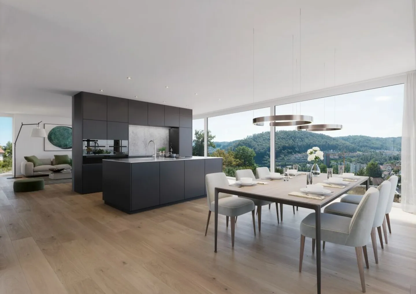 Nouveau projet de construction «SOLAIR» - Deux maisons de terrasse exclusives et spacieuses dans un emplacement panoramique unique - Photo 4 sur 7