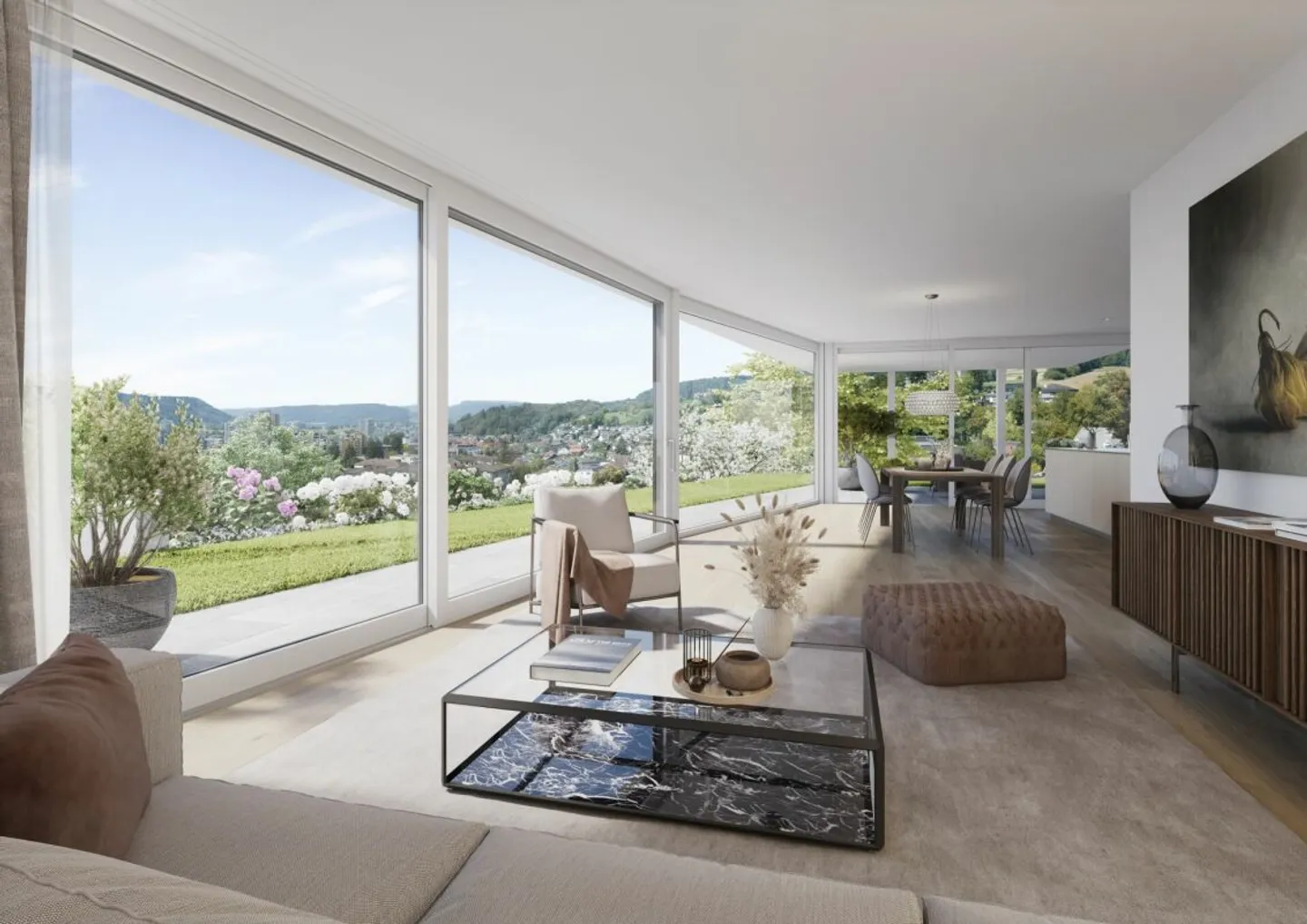 Nouveau projet de construction «SOLAIR» - Deux maisons de terrasse exclusives et spacieuses dans un emplacement panoramique unique - Photo 2 sur 7