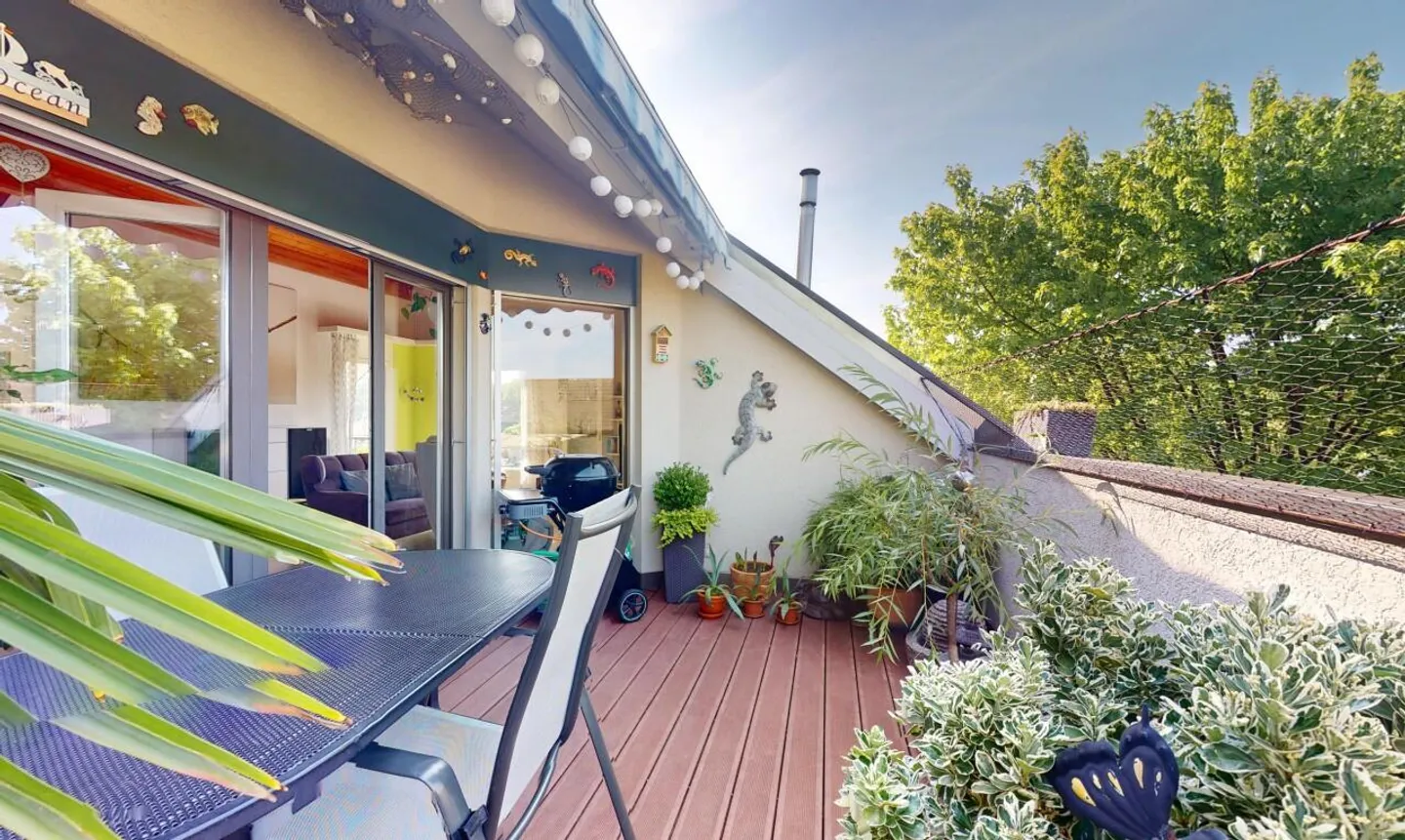 Ruhige 4.5-Zimmer-Dachwohnung mit Balkon in Kaiseraugst - Foto 5 von 13