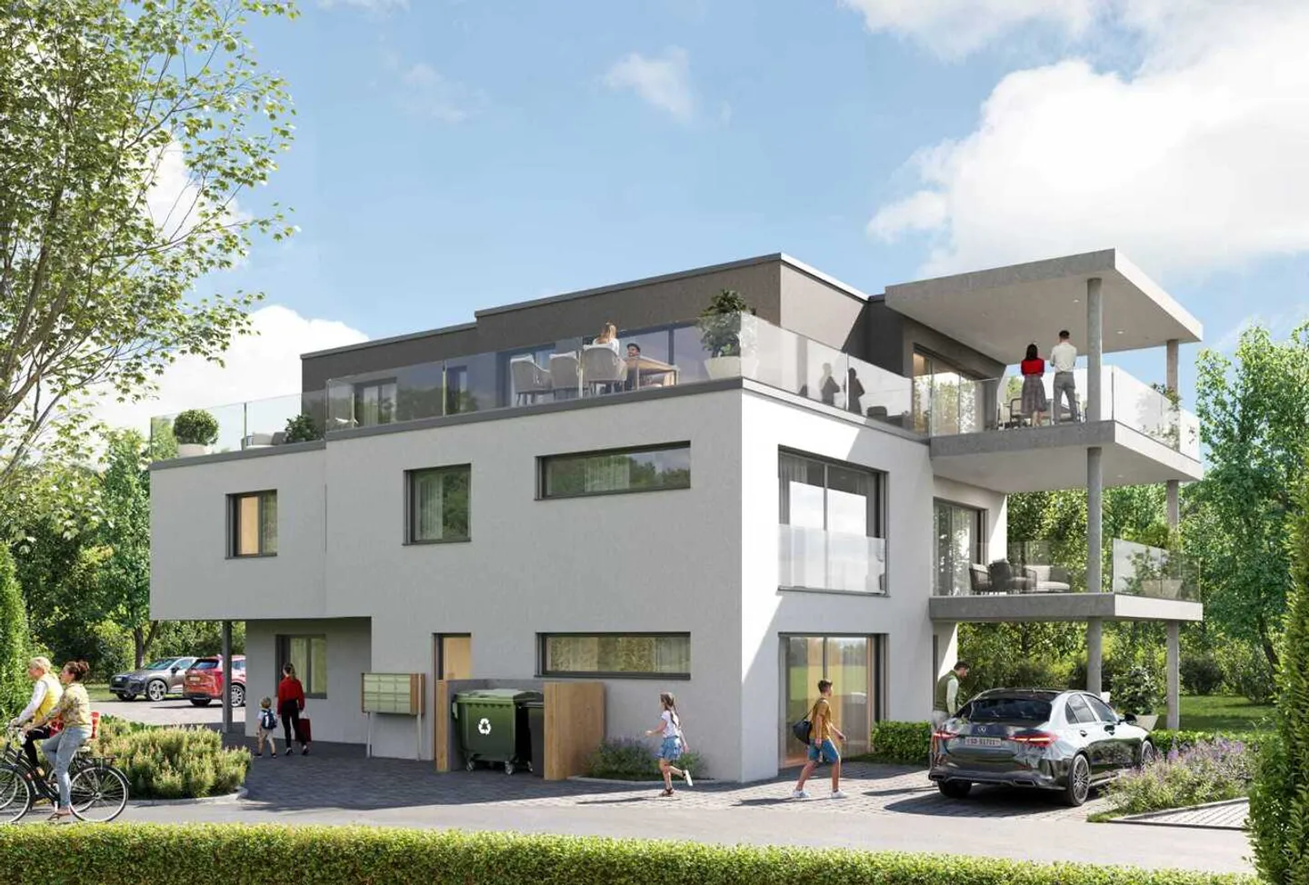 4.5 Room Apartment on the Upper Floor with 153m² and Covered Seating Area - Photo 1 of 4