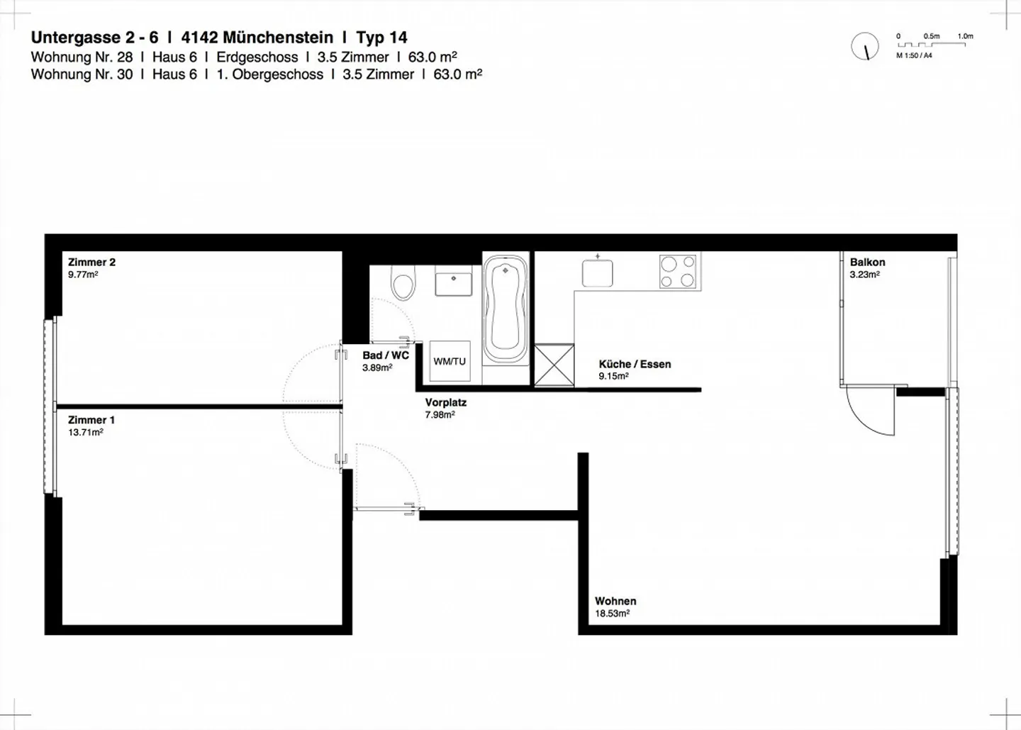 Modern, bright 3.5 room apartment with balcony - Photo 10 of 10