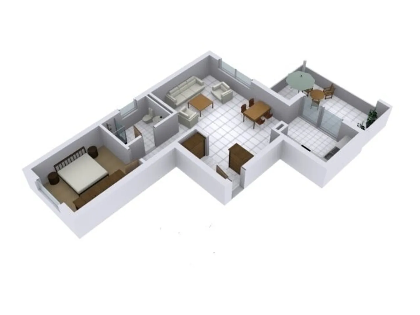 Geräumige Wohnung mit Balkon - Foto 7 von 7