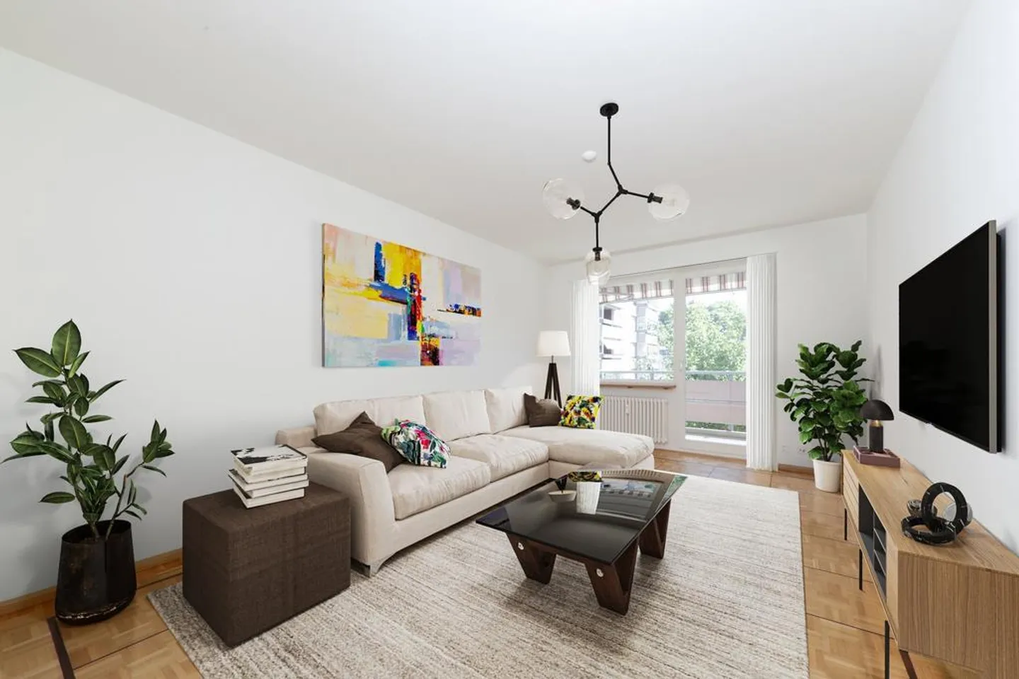 Light-flooded 3-room apartment in Therwil - Photo 2 of 8