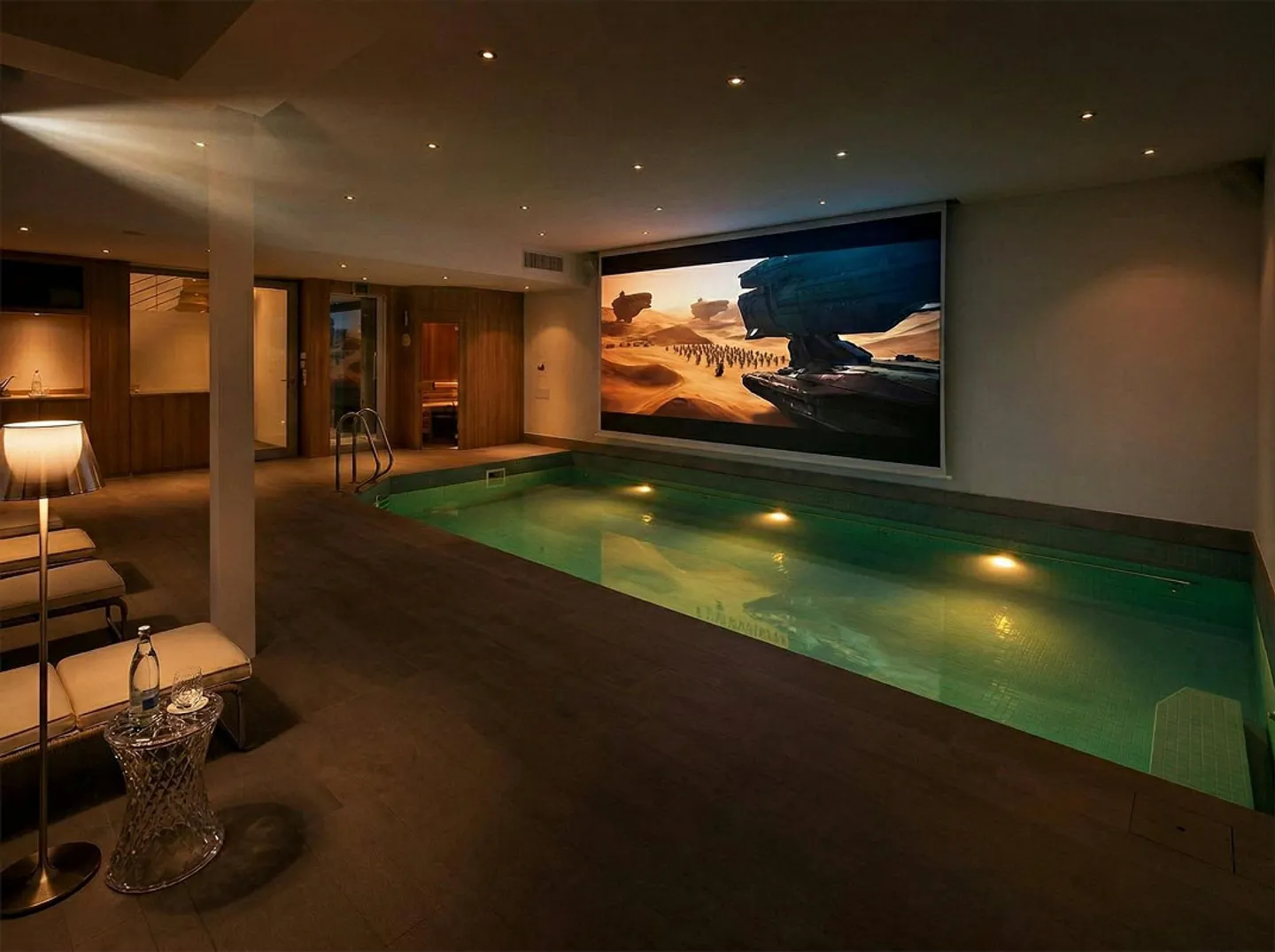 Living of the Extra Class with Lake and Mountain View as well as Indoor Pool - Photo 3 of 5