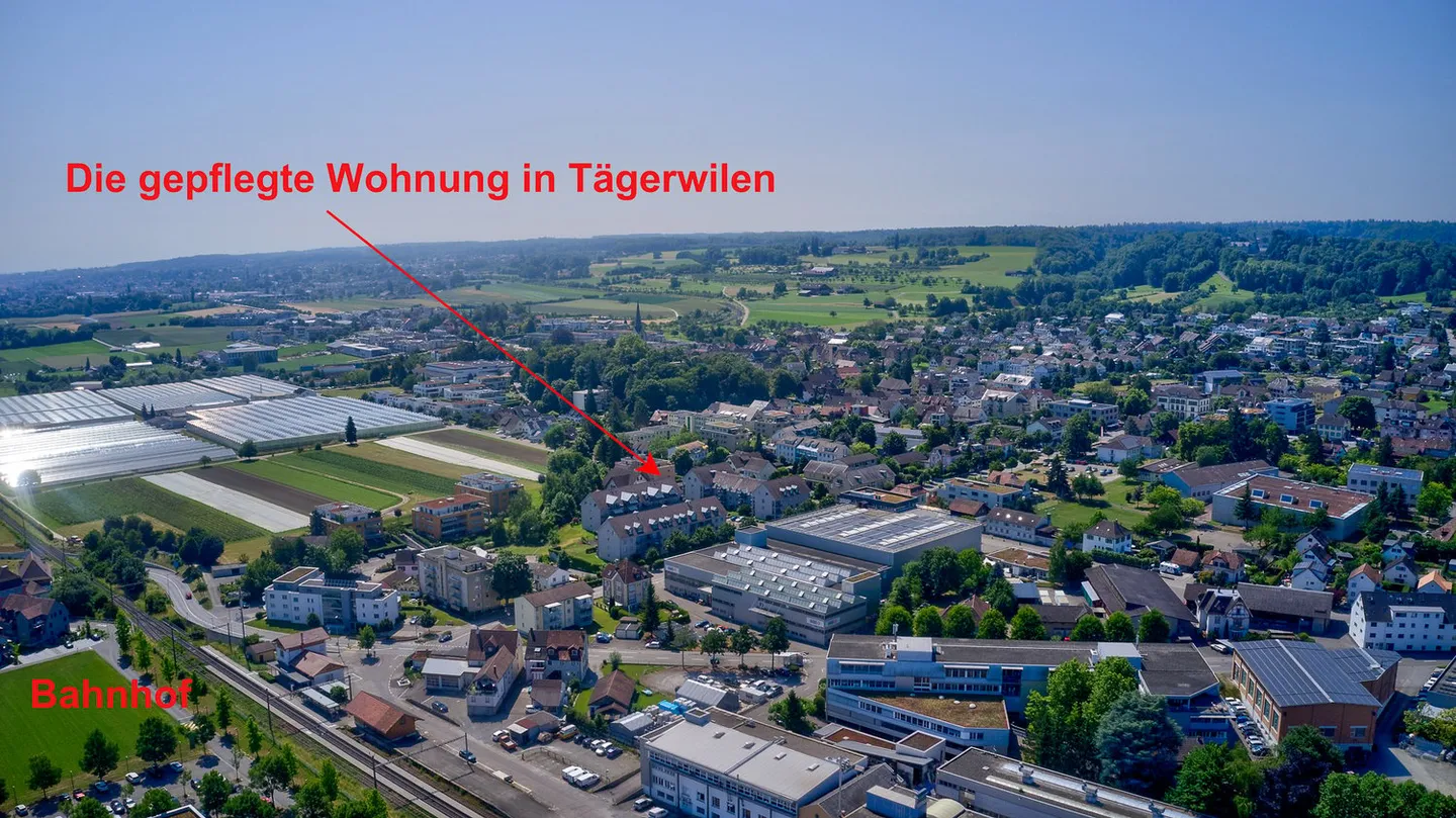 Appartement 4.5 pièces bien entretenu avec balcon dans une zone Tempo-30 à Tägerwilen - Photo 4 sur 10