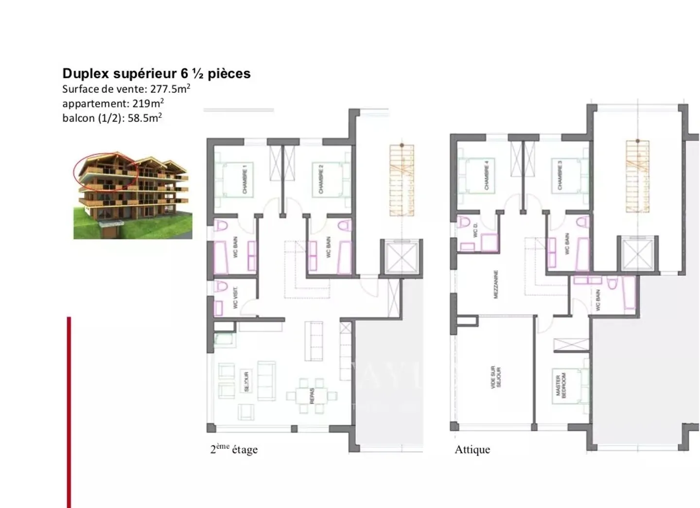Attico 6.5 stanze in duplex - Foto 13 di 14