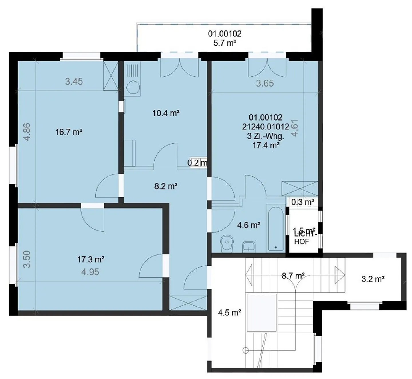 Nel cuore di Länggasse: appartamento di 3 stanze di 74 m² al 1° piano - Foto 9 di 9