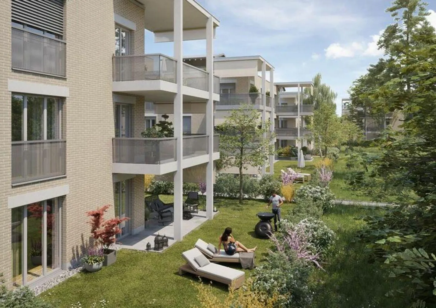 4.5-Zi.-EG-Wohnung mit Sicht über die angrenzende Landwirtschaft (D... - Foto 1 von 13