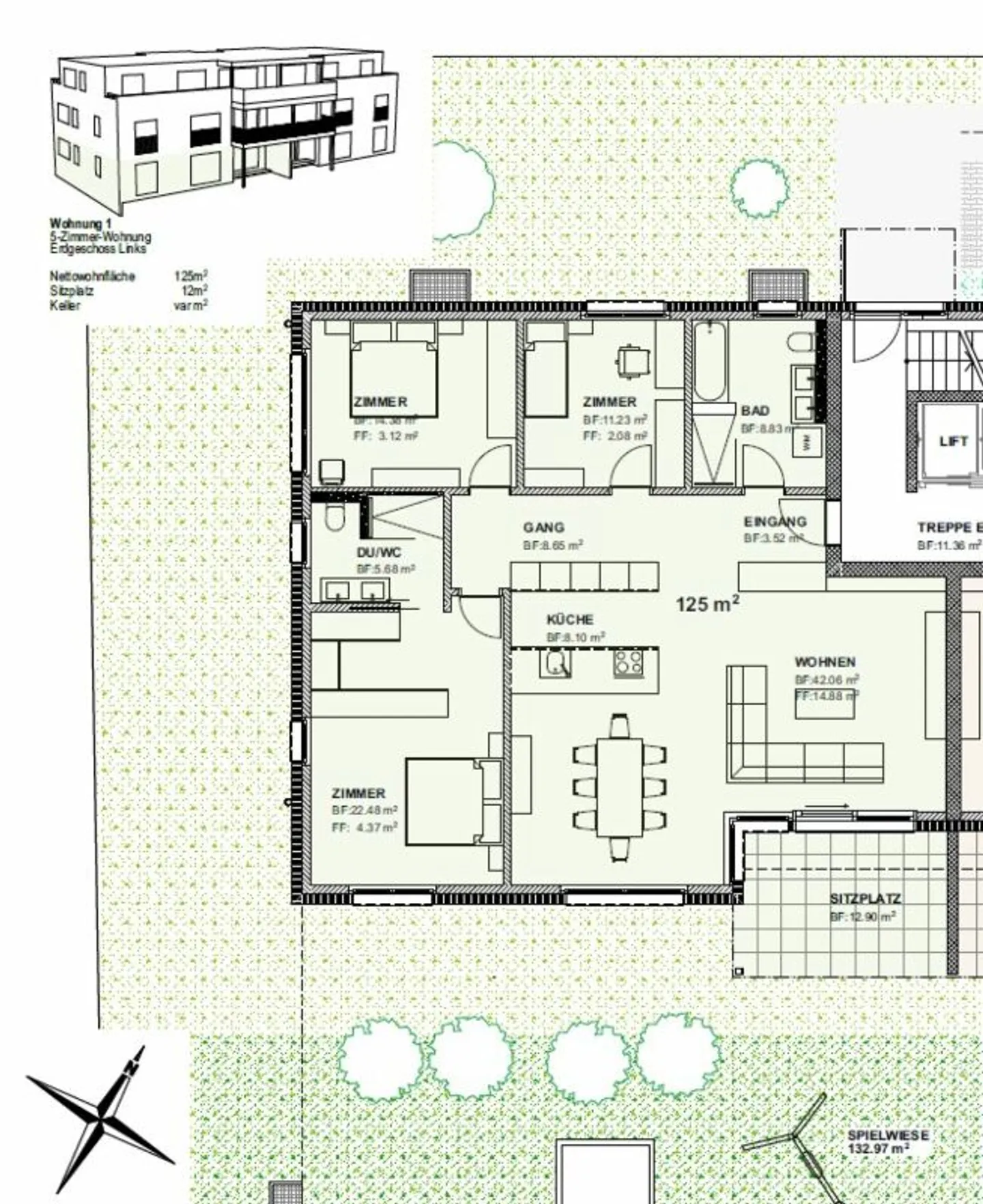 Baustart erfolgt - 4.5-Zimmer-Attika mit wunderbarer Weitsicht - Photo 7 of 13