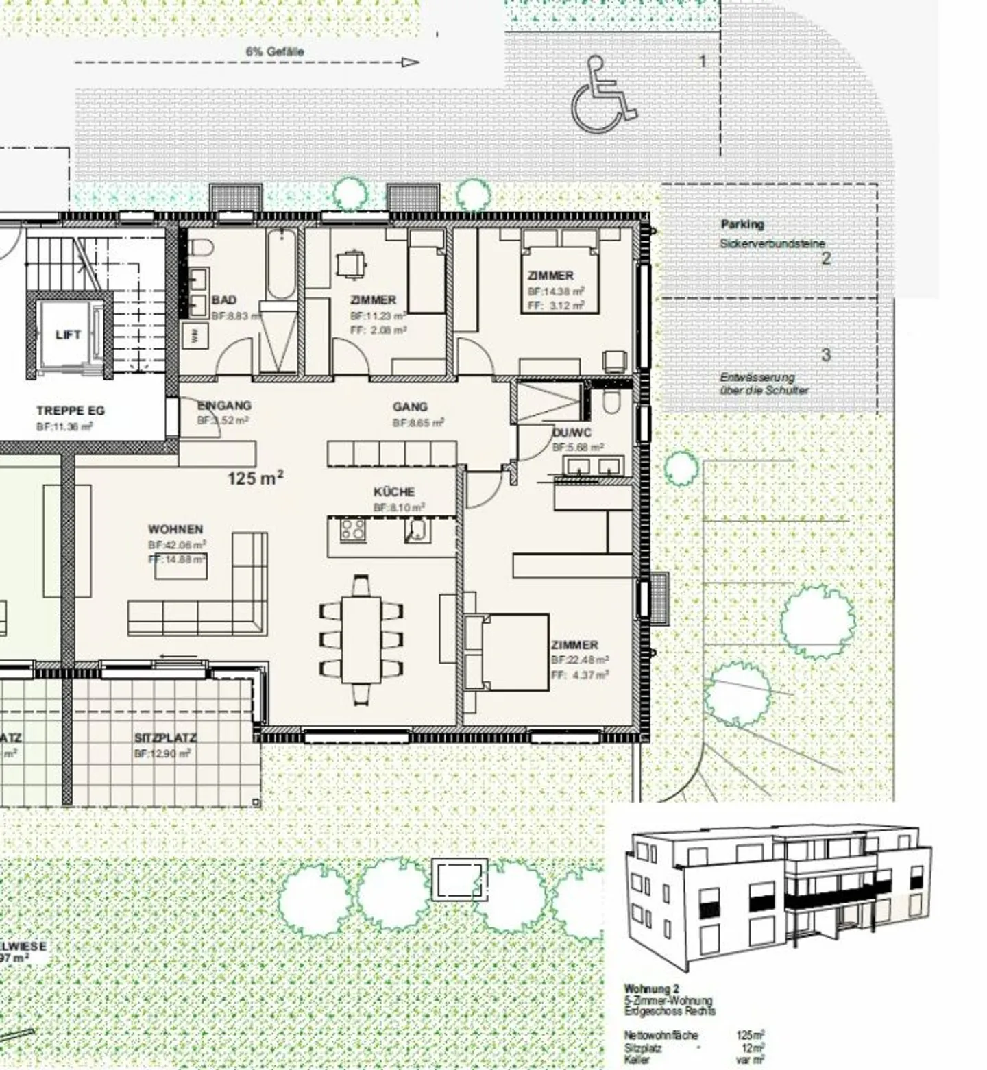 Baustart erfolgt - 4.5-Zimmer-Attika mit wunderbarer Weitsicht - Photo 8 of 13