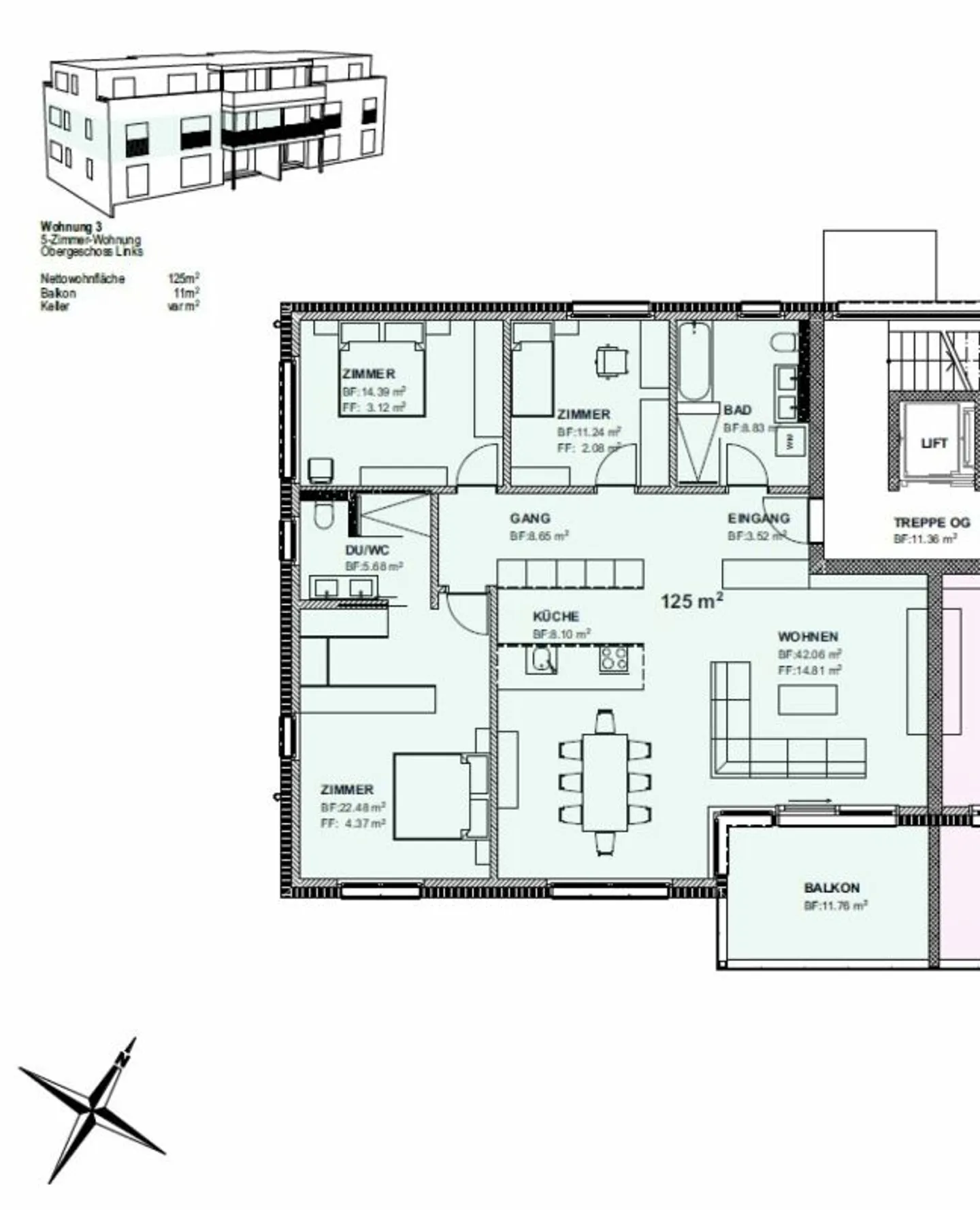 Baustart erfolgt - 4.5-Zimmer-Attika mit wunderbarer Weitsicht - Photo 9 of 13