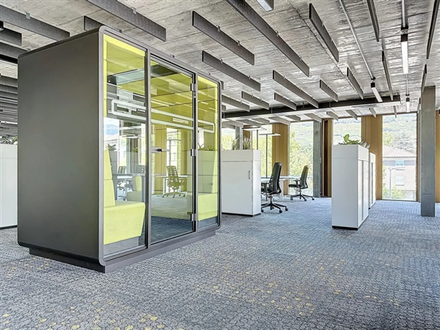 In affitto nel cuore di Sion, magnifici uffici parzialmente arredati a partire da 70 m2 in una nuova area. - Foto 5 di 9