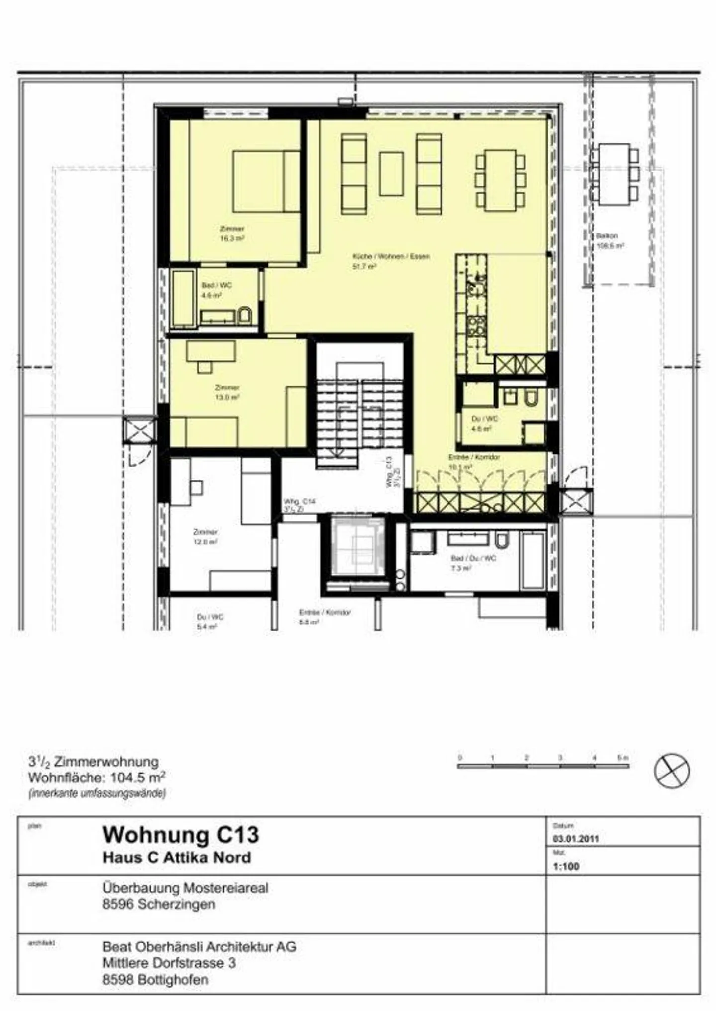 Exklusive, sonnige Attikawohnung mit umlaufender Terrasse und Seesicht - Foto 12 von 12