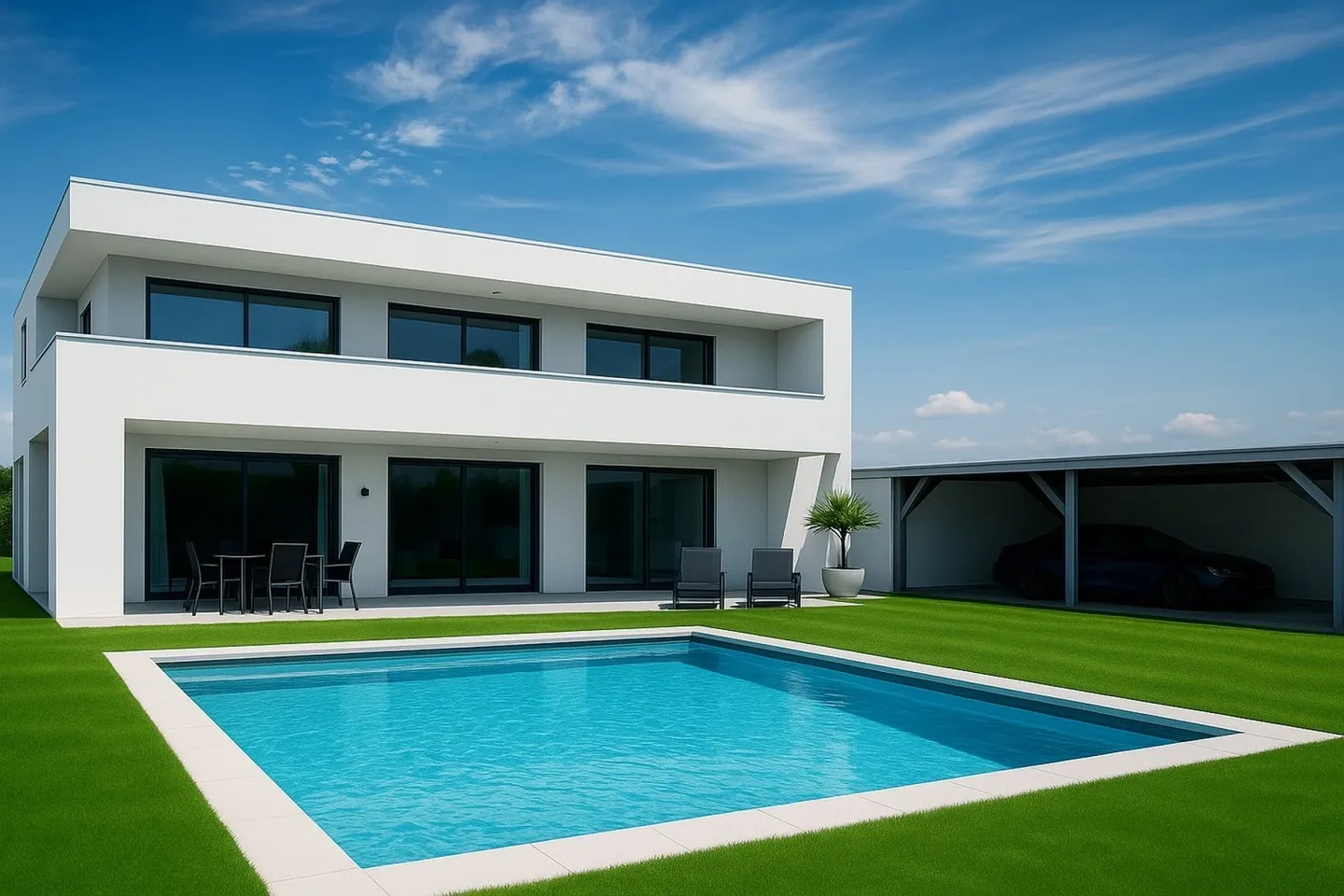 Villa di 7,5 stanze di nuova costruzione con piscina e 4 garage - Foto 1 di 1