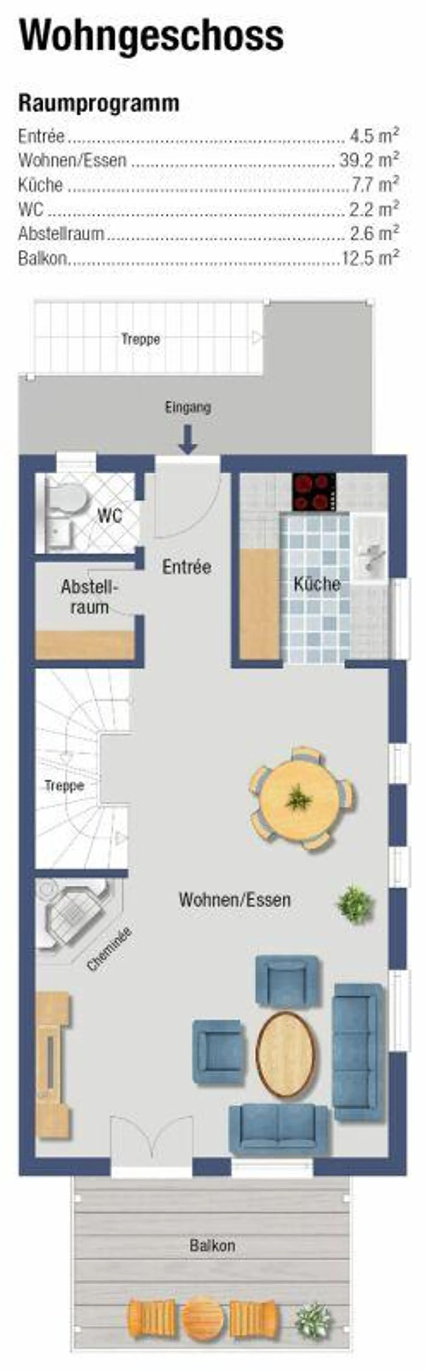 Geräumige Maisonette in Gossau - Foto 18 von 20