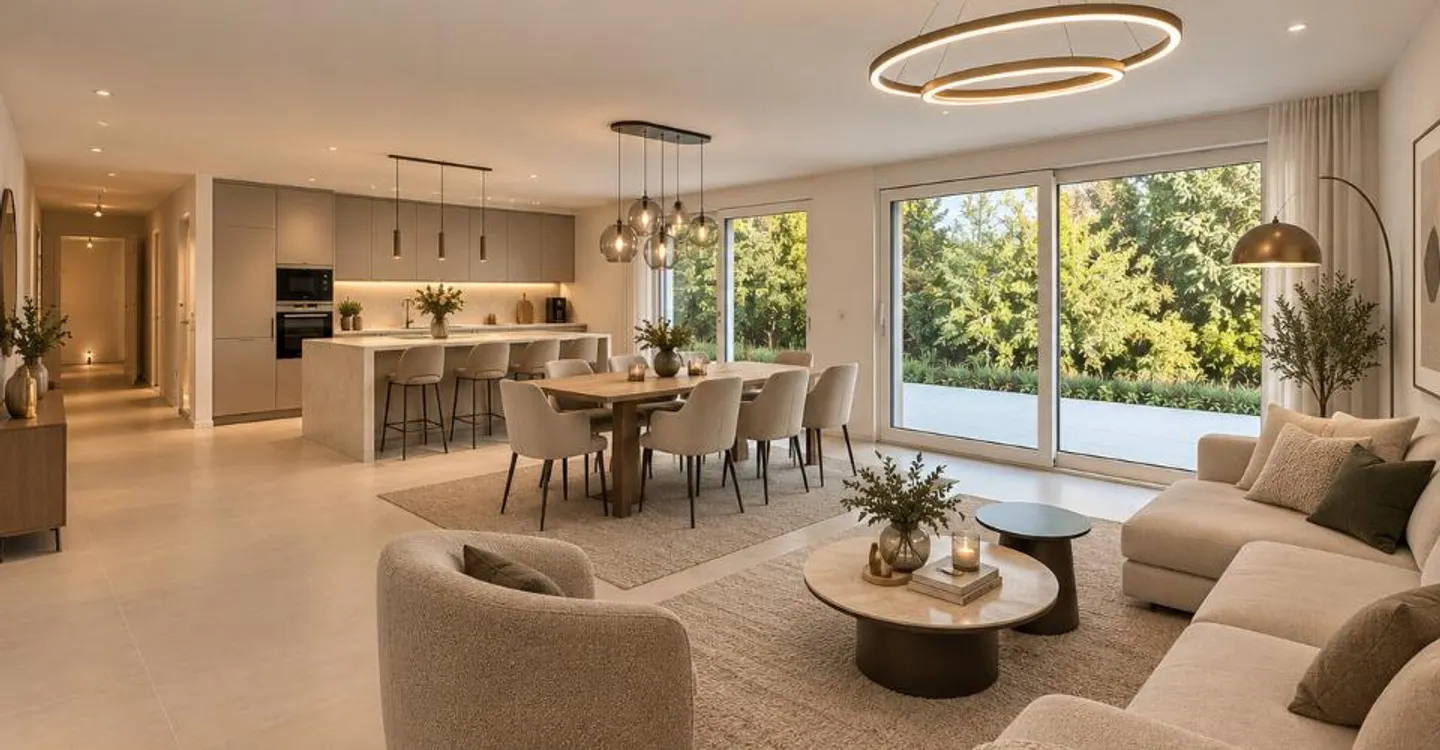 Spacious 5.5-room apartment on the ground floor in Sorens - Photo 2 of 11