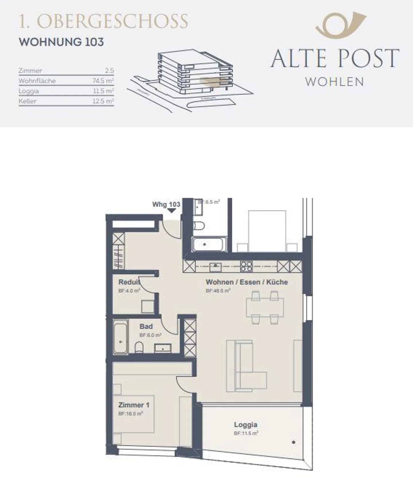 Modernes Apartment in zentraler Lage - Foto 5 von 5