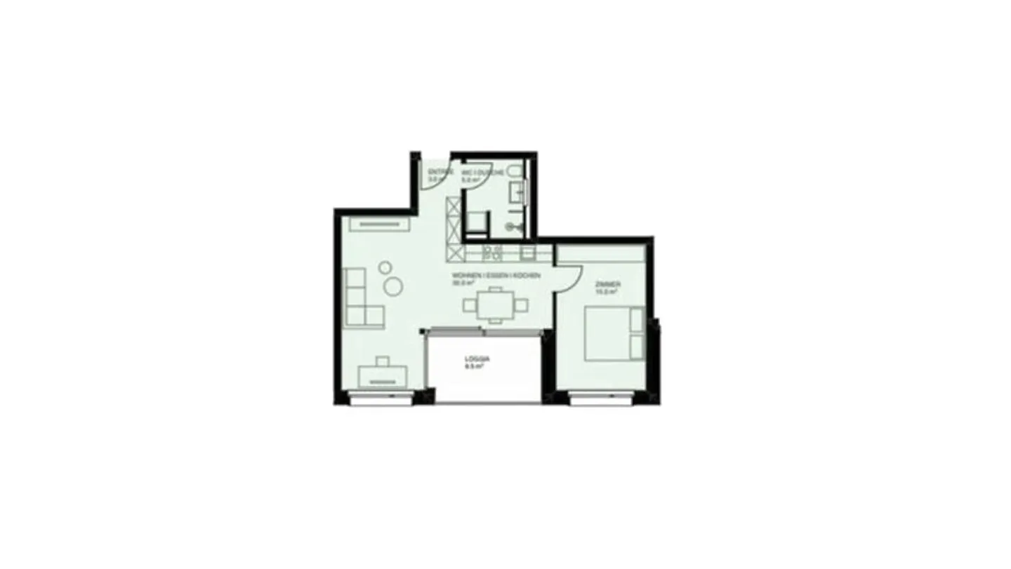 Appartamento 2½ locali a Münchenstein (BL), arredato, temporaneo - Foto 8 di 8