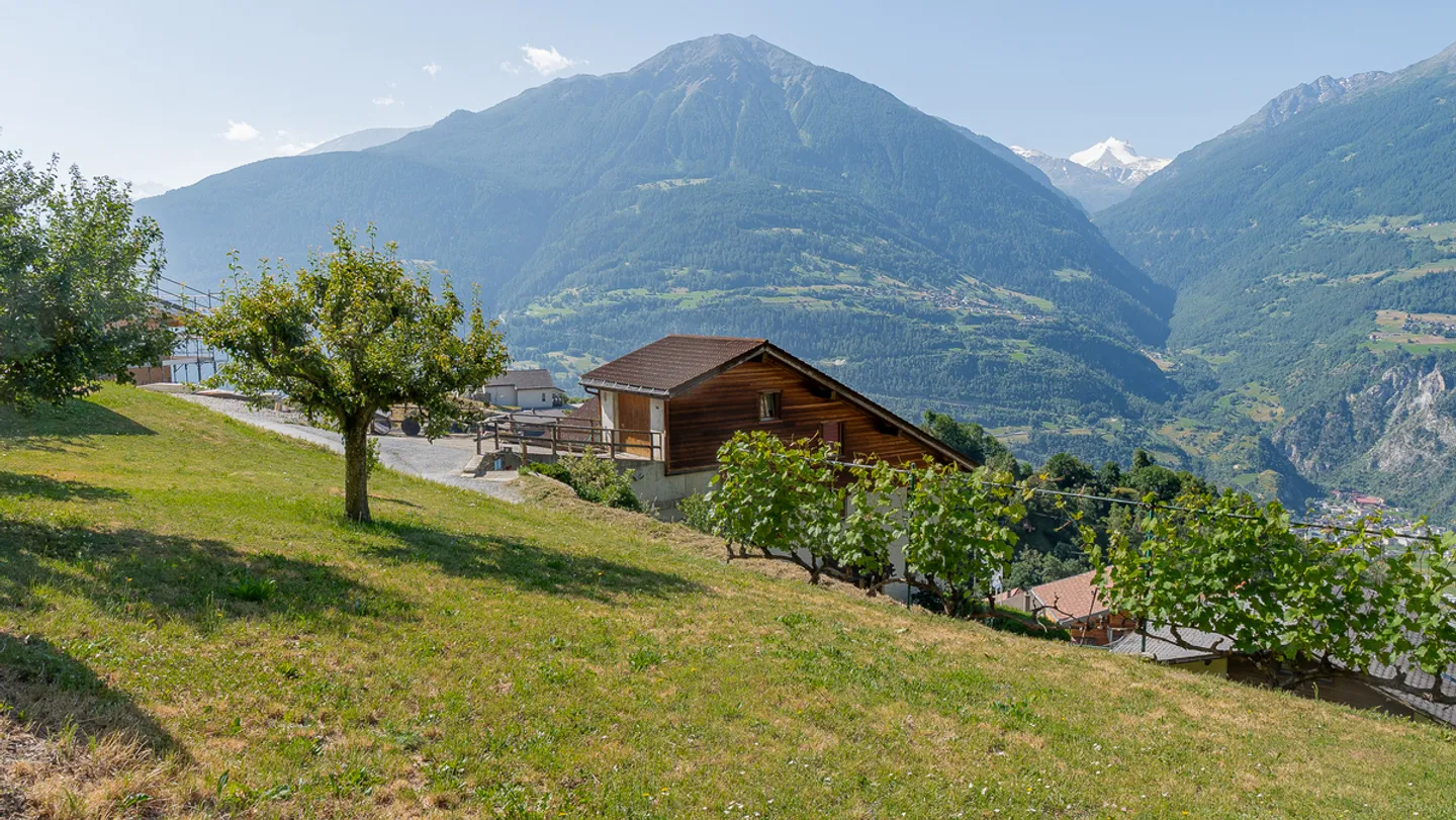 Appartamento 4 locali a Bratsch: Vista impressionante sulla valle del Rodano - Foto 11 di 13