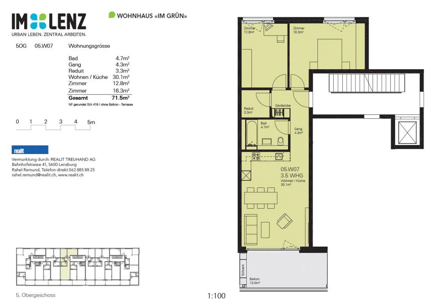 Beautiful 3.5-room apartment near Lenzburg train station - Photo 6 of 6