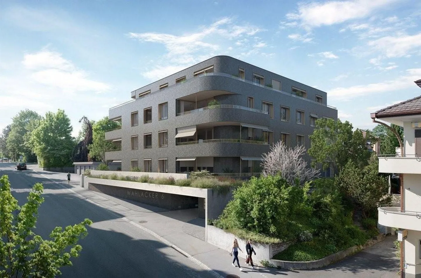 Appartement moderne de 4,5 pièces avec balcon et vue - Photo 1 sur 6