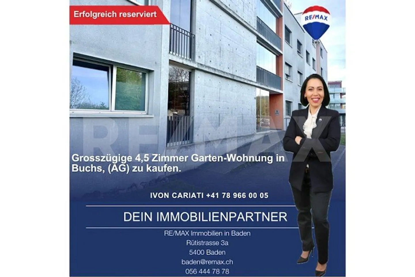 Charmante 412  Zimmer-Gartenwohnung in Buchs (AG)  Ihr neues Zuhause mit Wohlfühlgarantie. - Foto 1 von 13