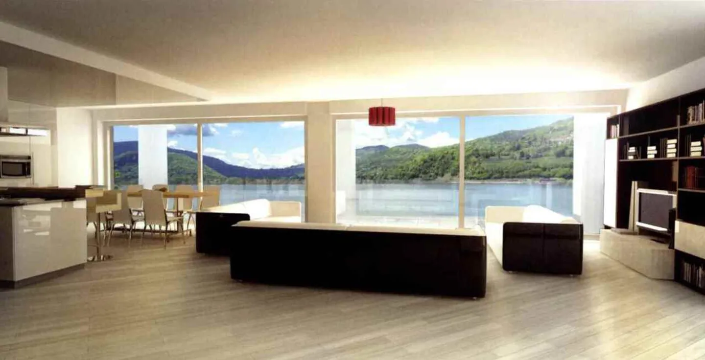 LUGANO-MUZZANO, DIRECTLY ON THE LAKE PENTHOUSE 5.5 ROOMS WITH LARGE TERRACE OVERLOOKING THE LAKE - Photo 7 of 12