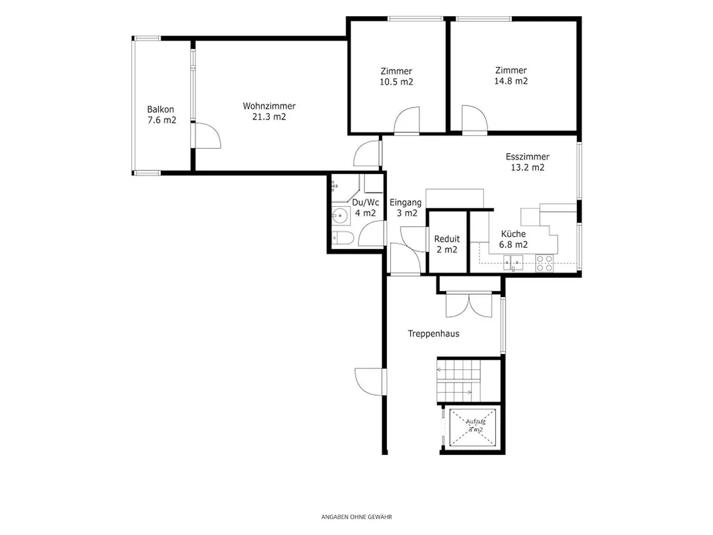 Au-dessus des toits de Wetzikon - Appartement 3½ pièces avec vue dégagée - Photo 12 sur 12
