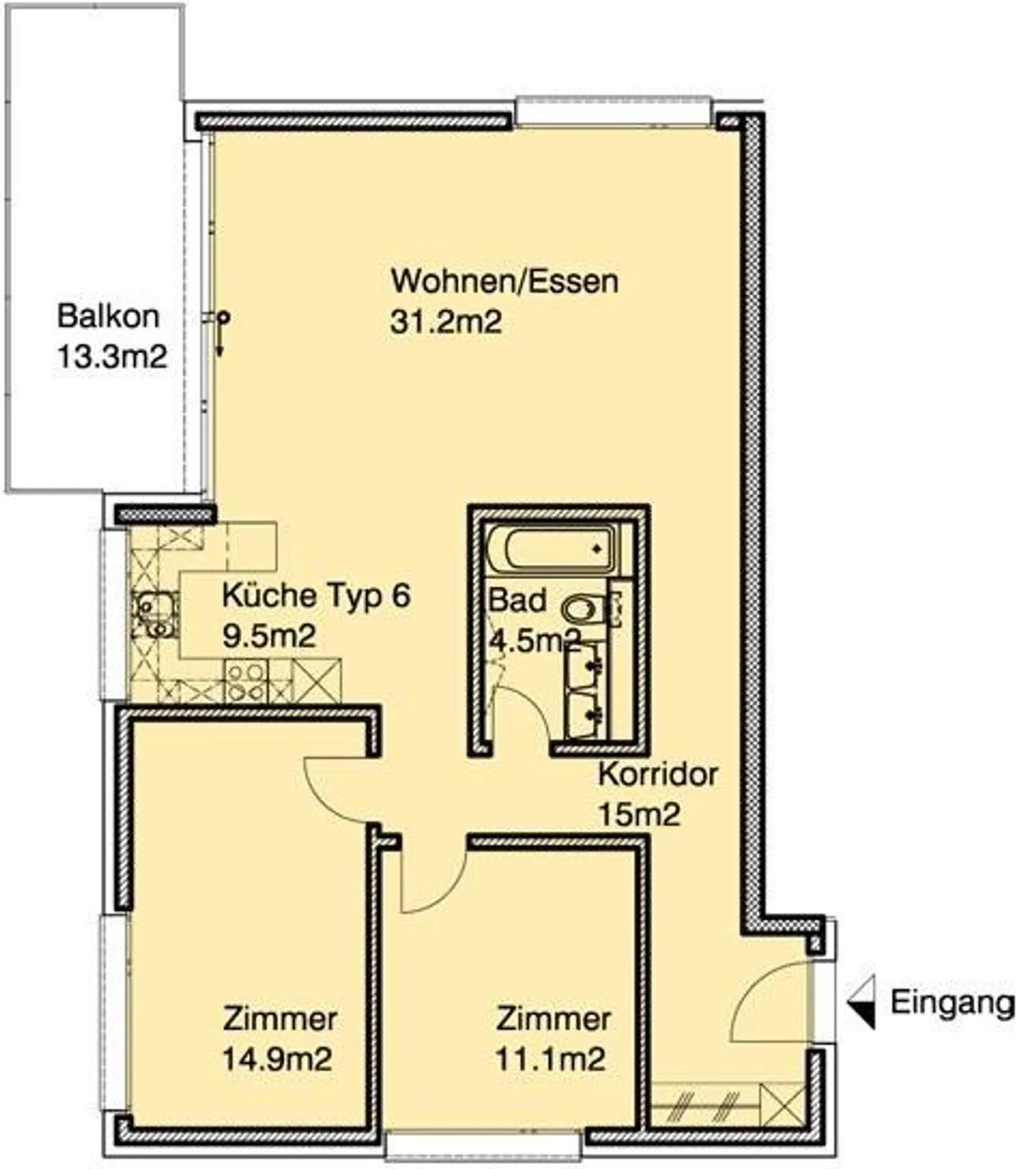 3.5-room penthouse apartment near Gurten - modern & sunny! - Photo 9 of 9