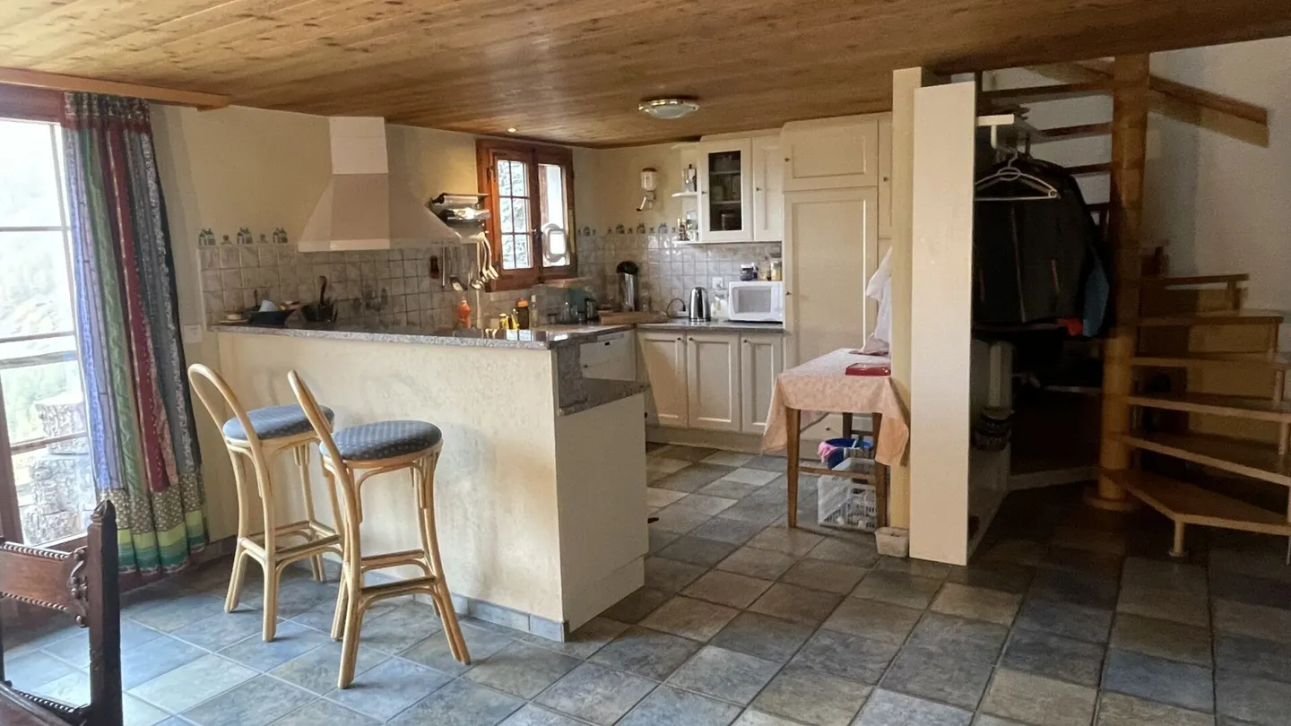 Maison rustique du Valais dans le hameau de Bodmen à Saas-Fee - Photo 8 sur 21