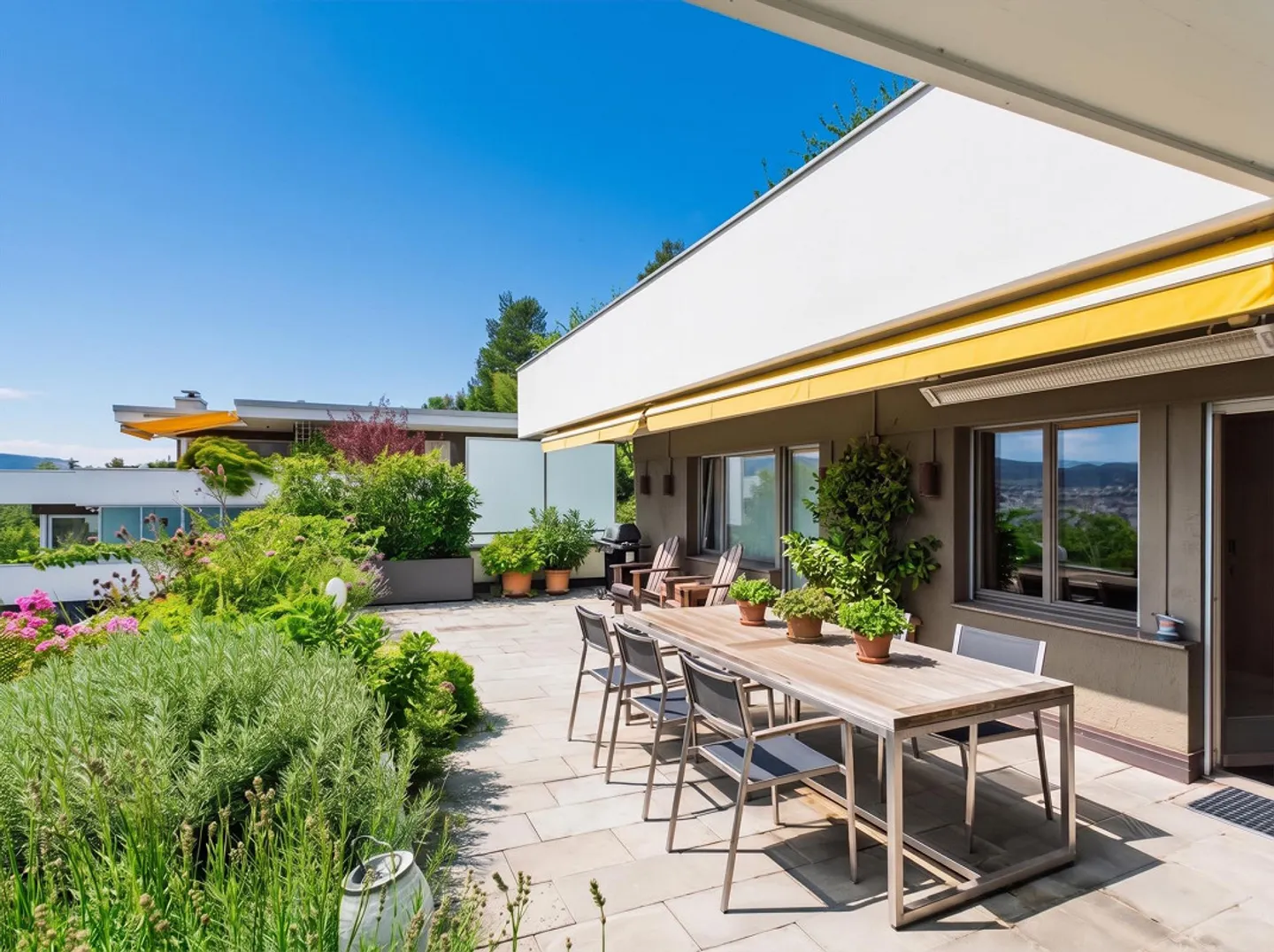Maison de terrasse de 5,5 pièces avec vue sur le lac dégagée à Meilen ZH - Photo 1 sur 12