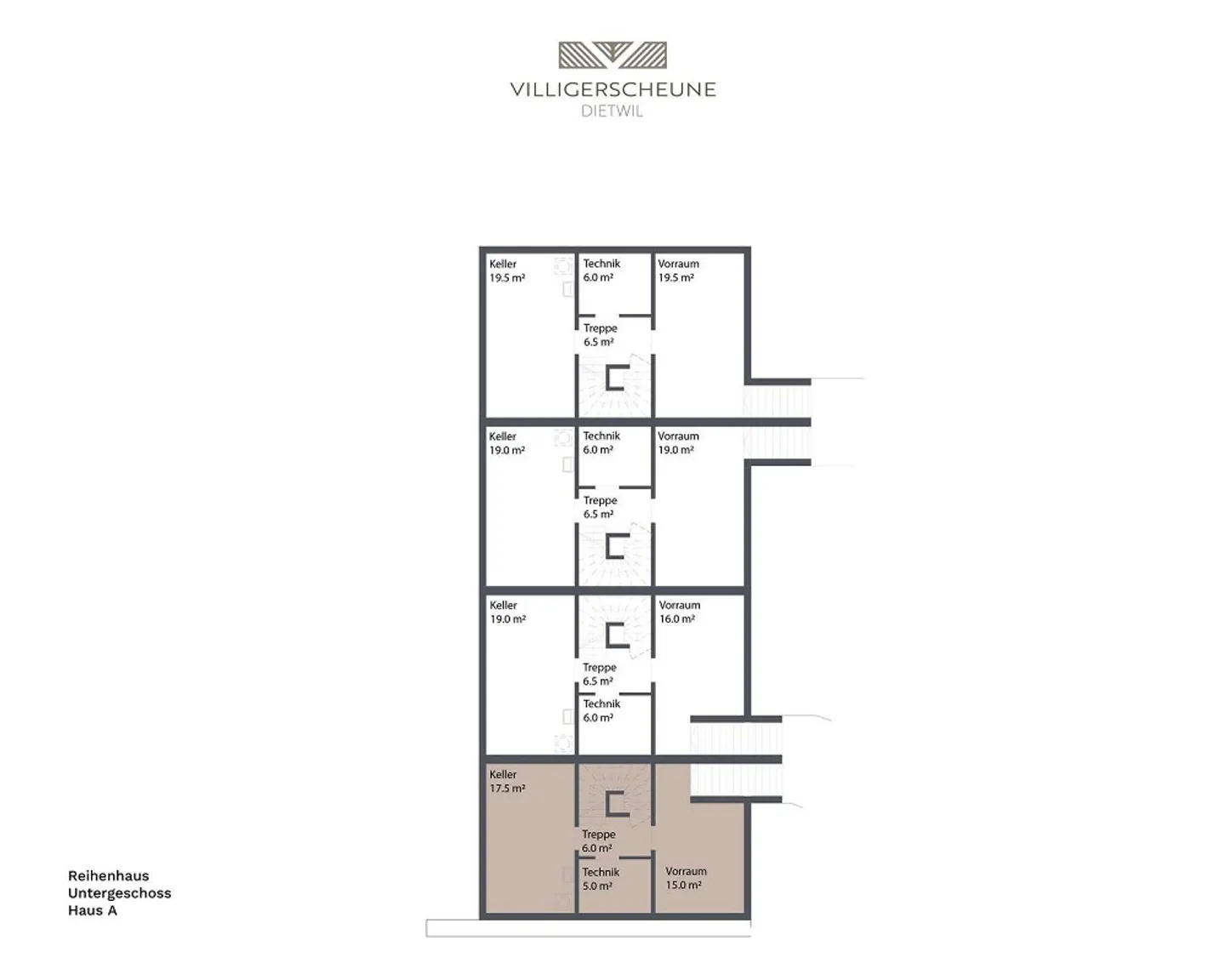 Villigerscheune 6.5 Chambres Maison de Rangée de Fin - Sud - Photo 12 sur 13