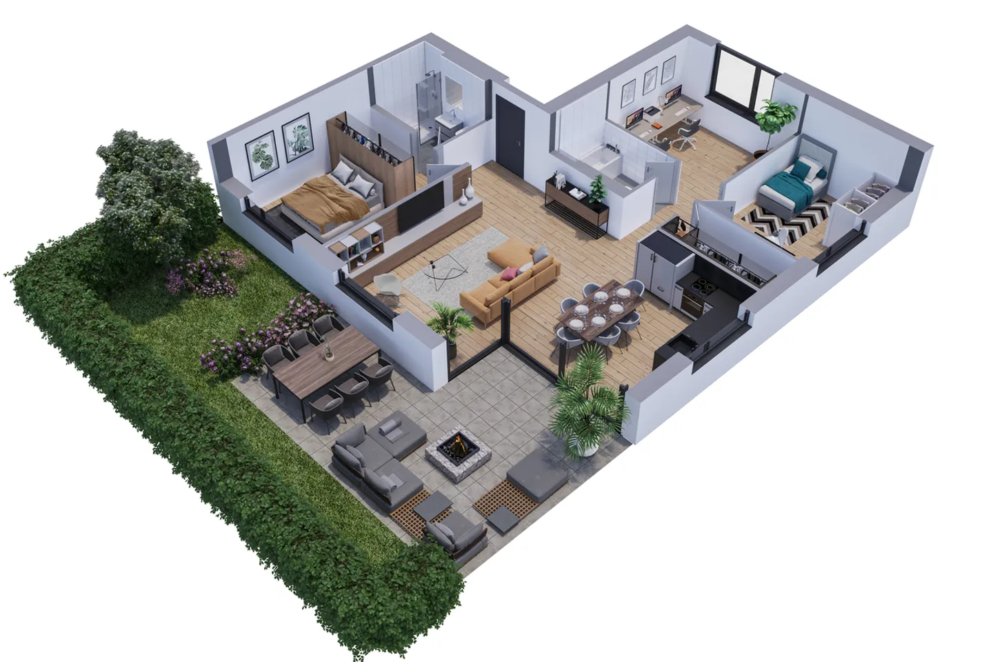Apartment with terrace and garden - Panoramic view - Exclusively - Photo 7 of 8