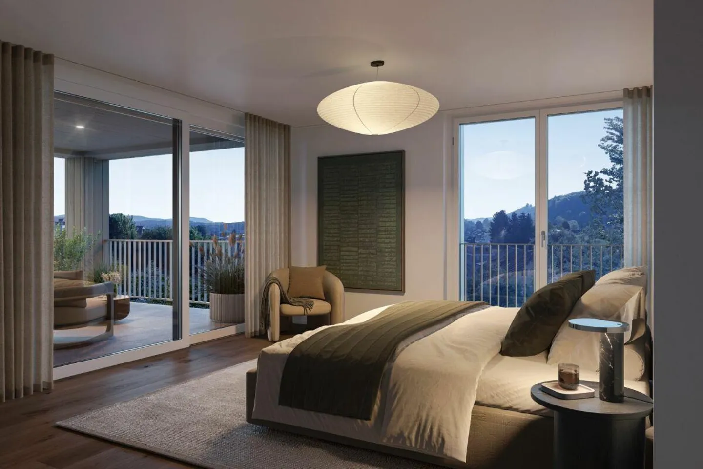 Hofgarten Safenwil - Dernier appartement en attique avec 120m² de surface de terrasse - Photo 5 sur 7