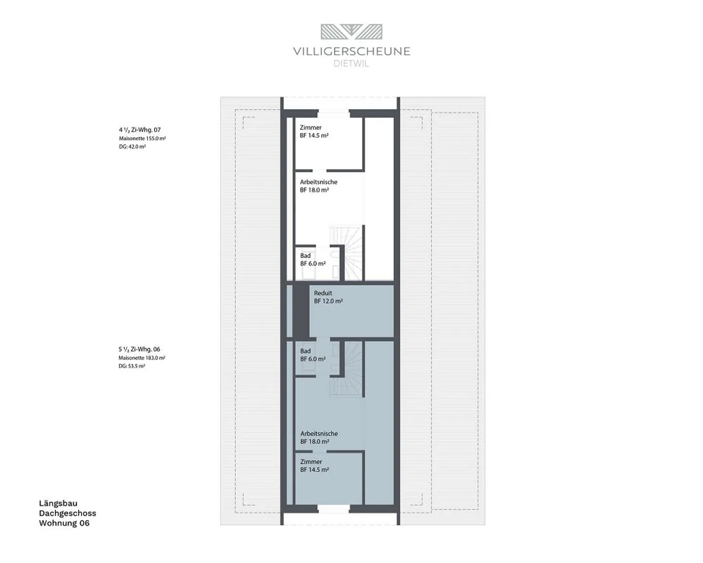 Villigerscheune 5.5 Room Attic Maisonette Apartment - Photo 9 of 10