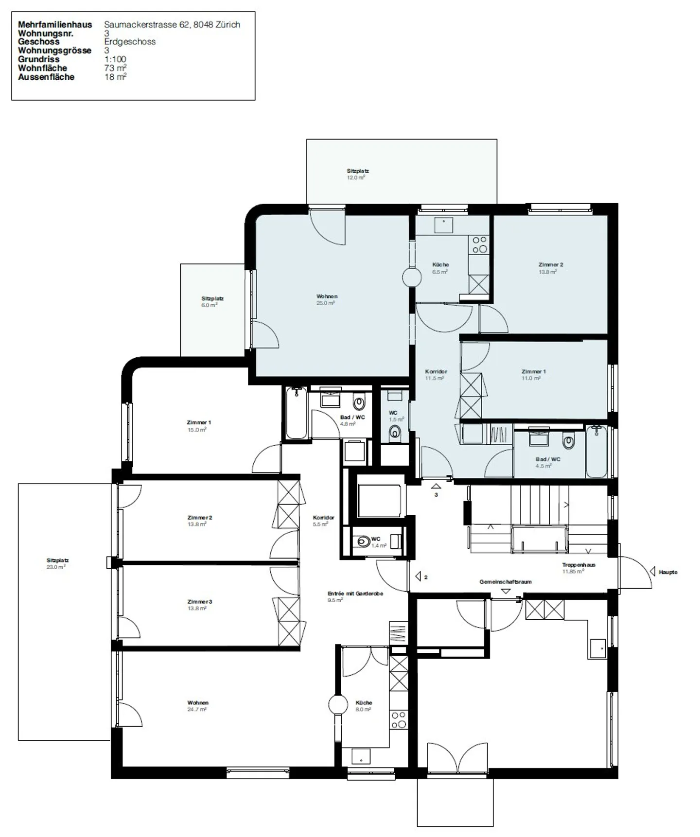 Appartement moderne à Zürich Altstetten - Photo 3 sur 3