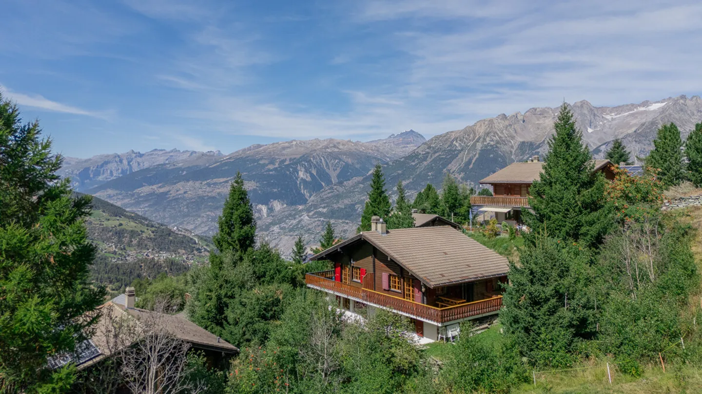 Chalet in Bürchen as a semi-detached house near the ski area - Photo 1 of 13