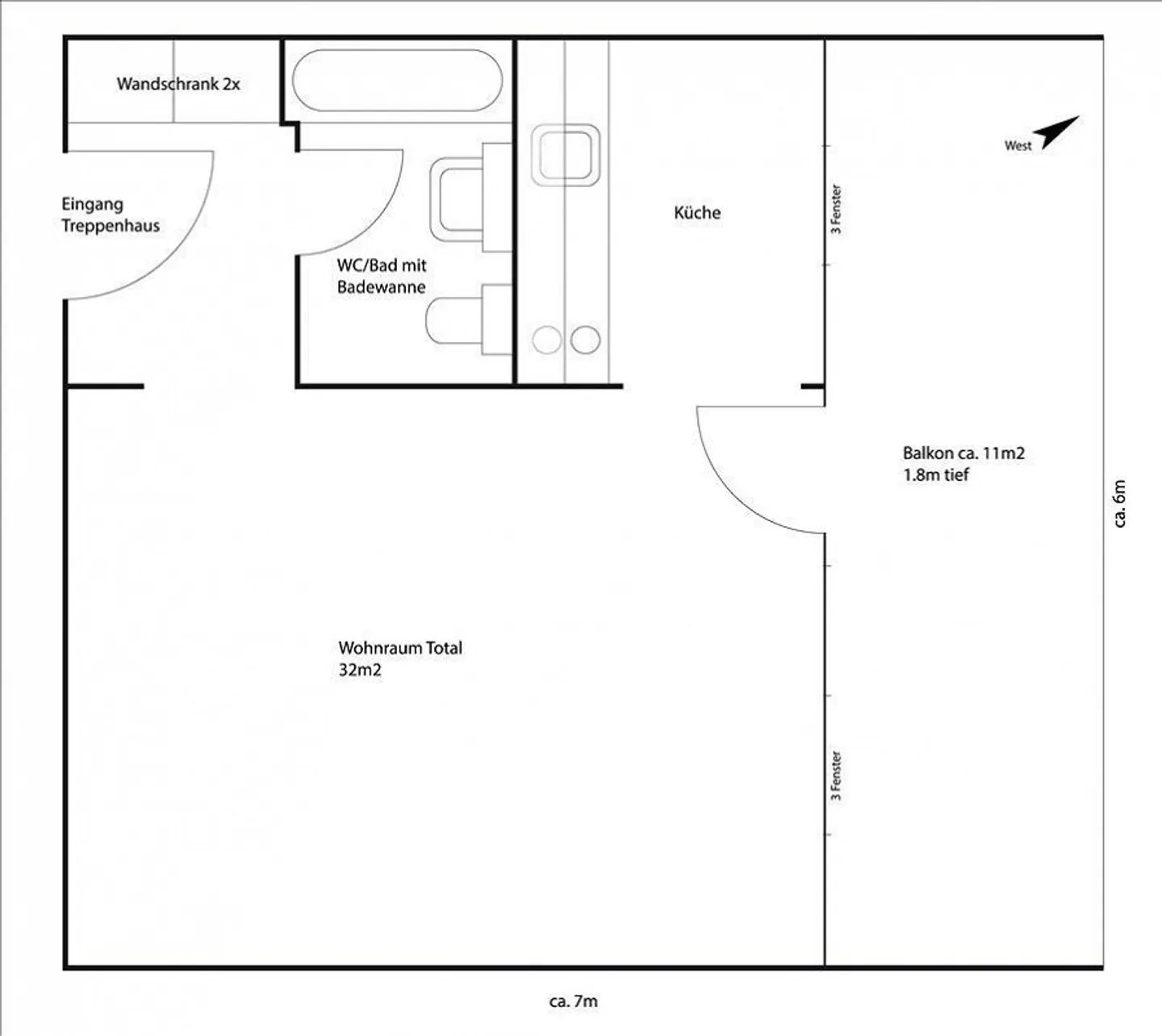Helle Wohnung in Wallisellen - Foto 7 von 7