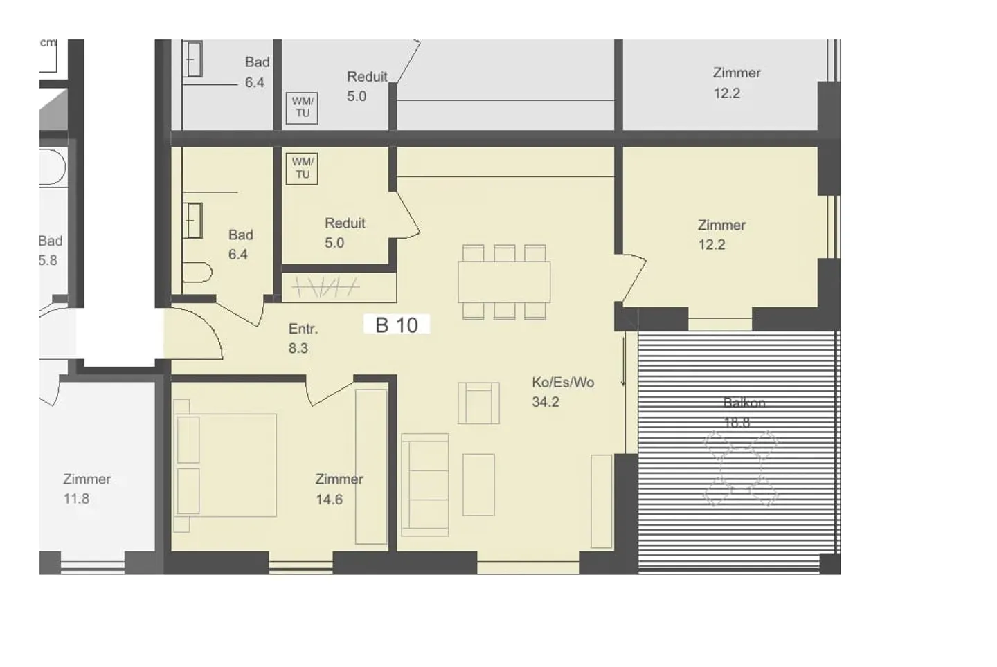 Appartement moderne avec grand balcon - Photo 7 sur 8