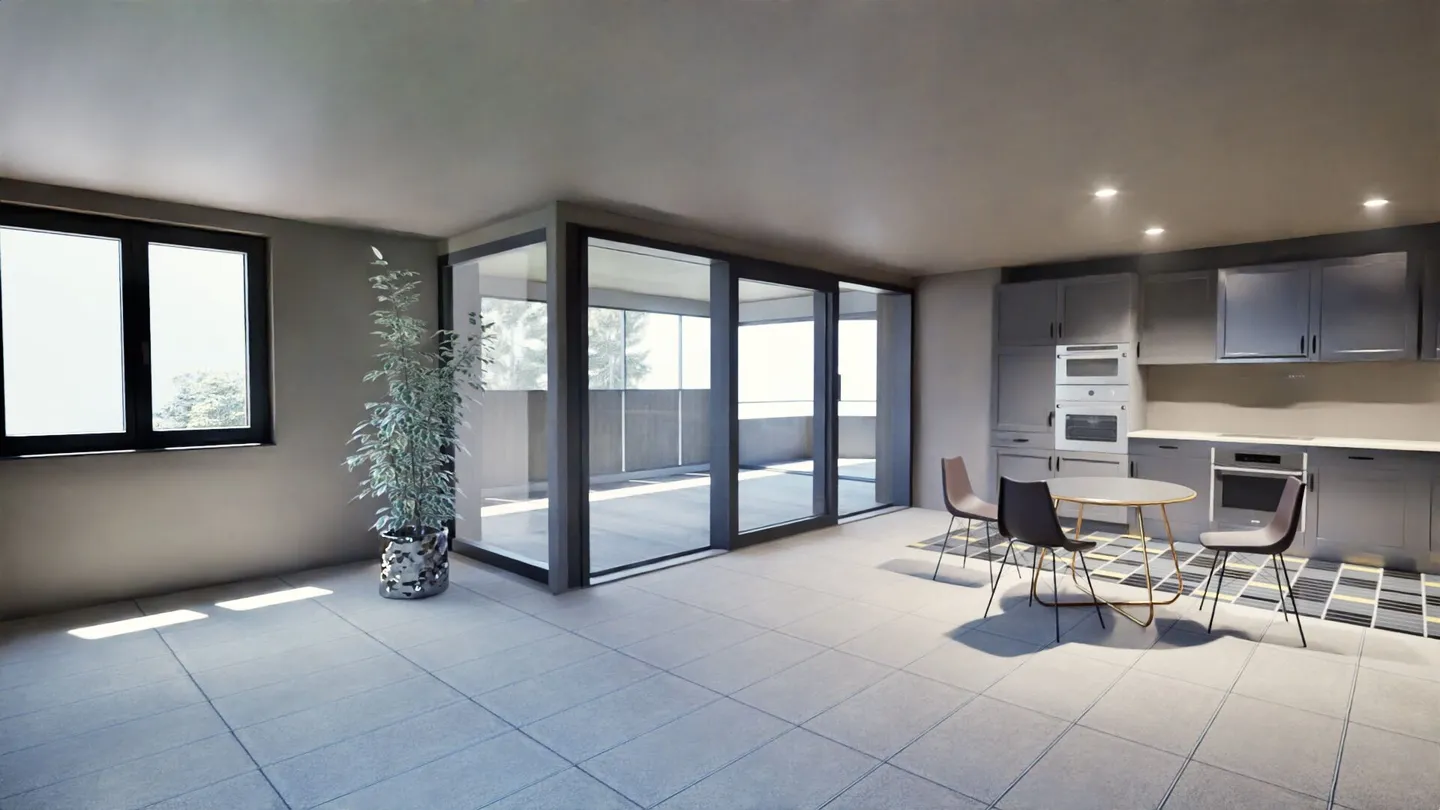 Ampio appartamento di 3,5 locali con giardino d'inverno - Foto 1 di 6