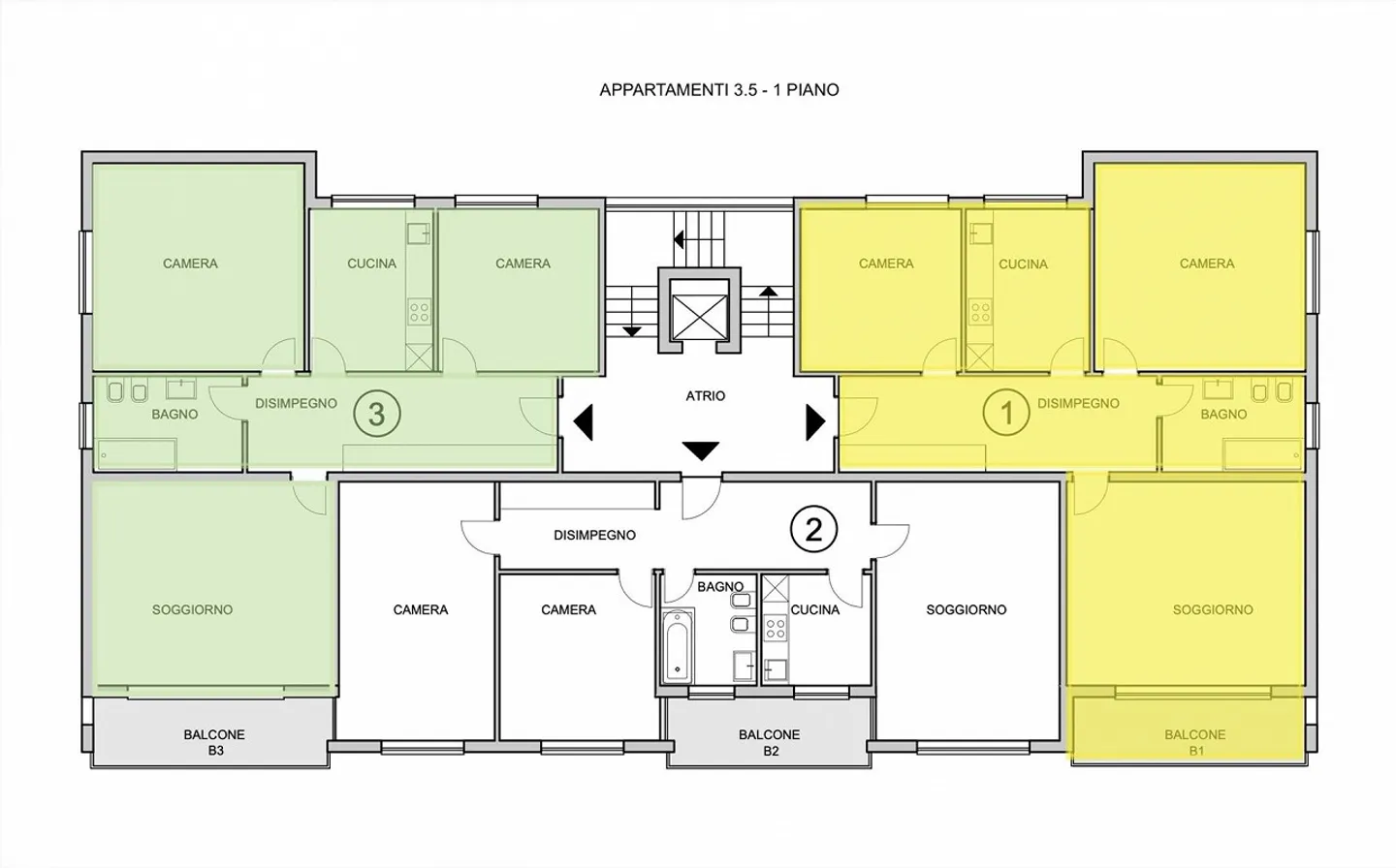 Louer 3.5 et 4.5 pièces rénovées à Genestrerio - Photo 10 sur 11