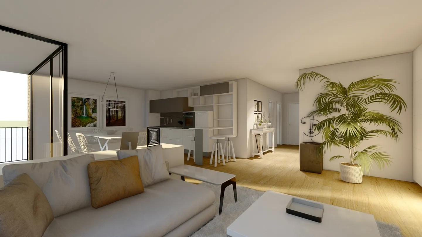 Il Quadrato di Francia: Lotto 15 - 3.5 stanze nuove nel cuore di Sion - Foto 4 di 8