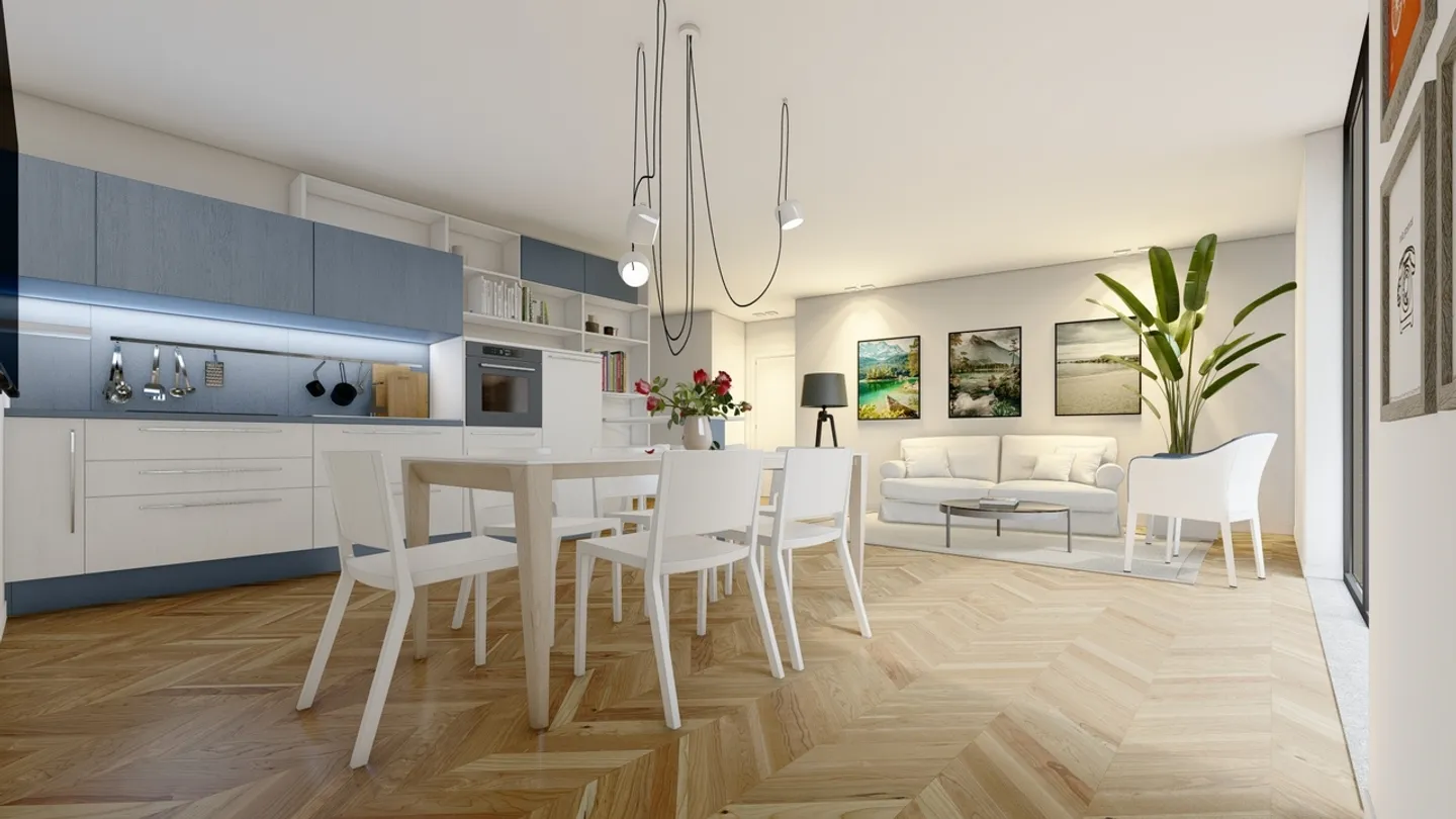 Il Quadrato di Francia: Lotto 15 - 3.5 stanze nuove nel cuore di Sion - Foto 5 di 8