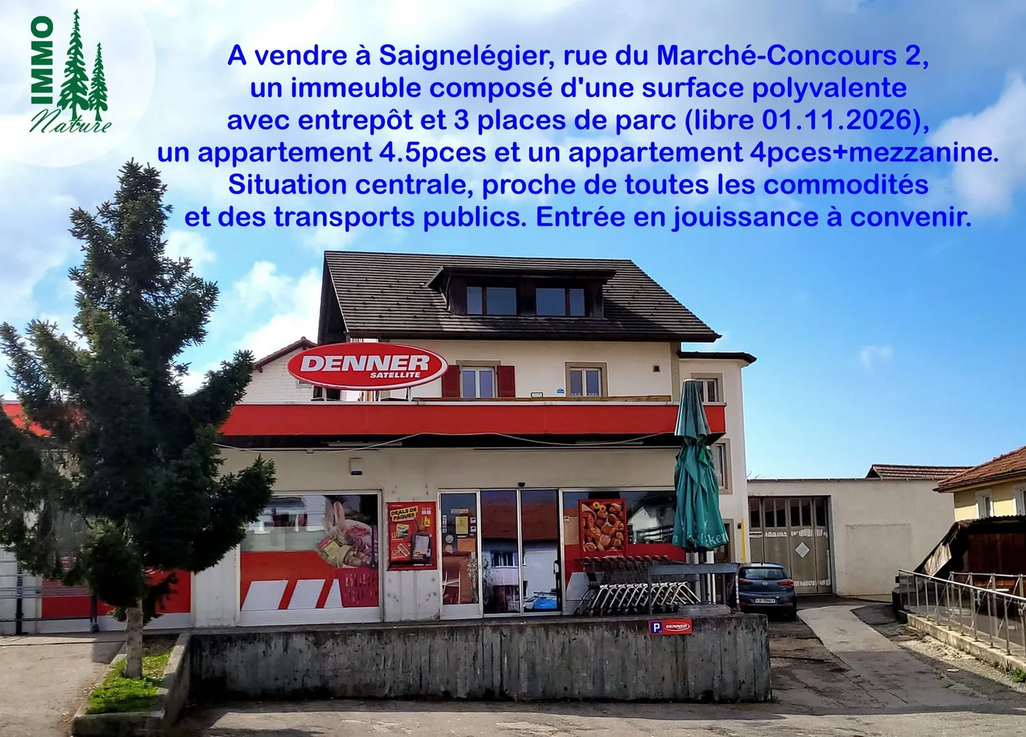 Large multipurpose space with storage, 3 parking spaces, 2 apartments for sale - Photo 1 of 23