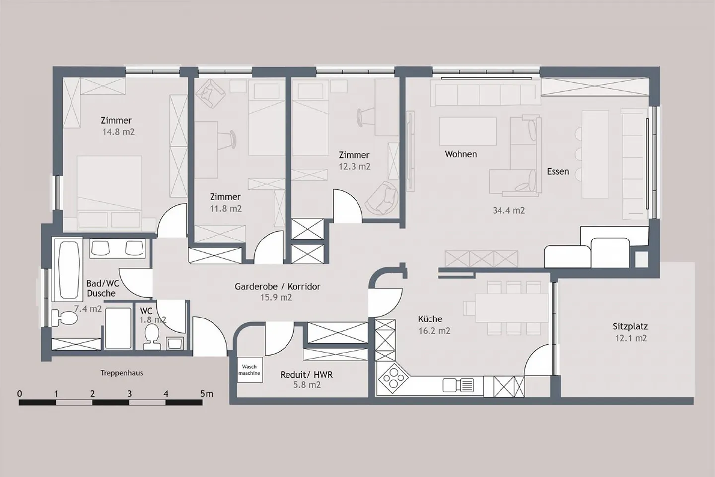 Opportunity Garden Apartment in Niederuzwil with Design Potential - Photo 11 of 11